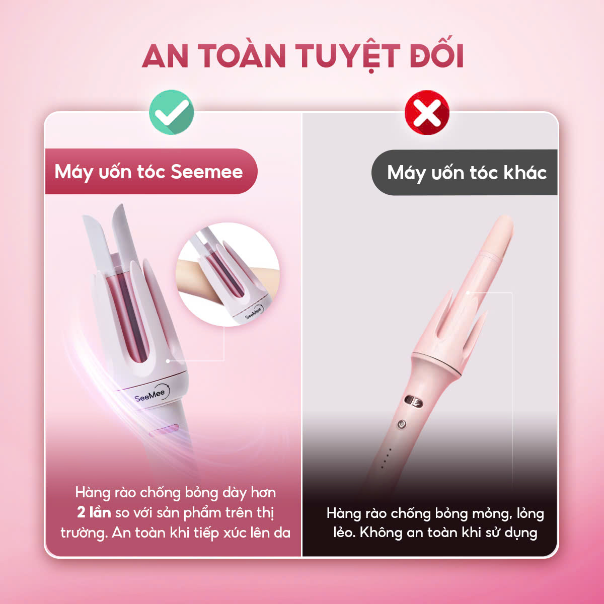 Các màu sắc máy uốn tóc SeeMee