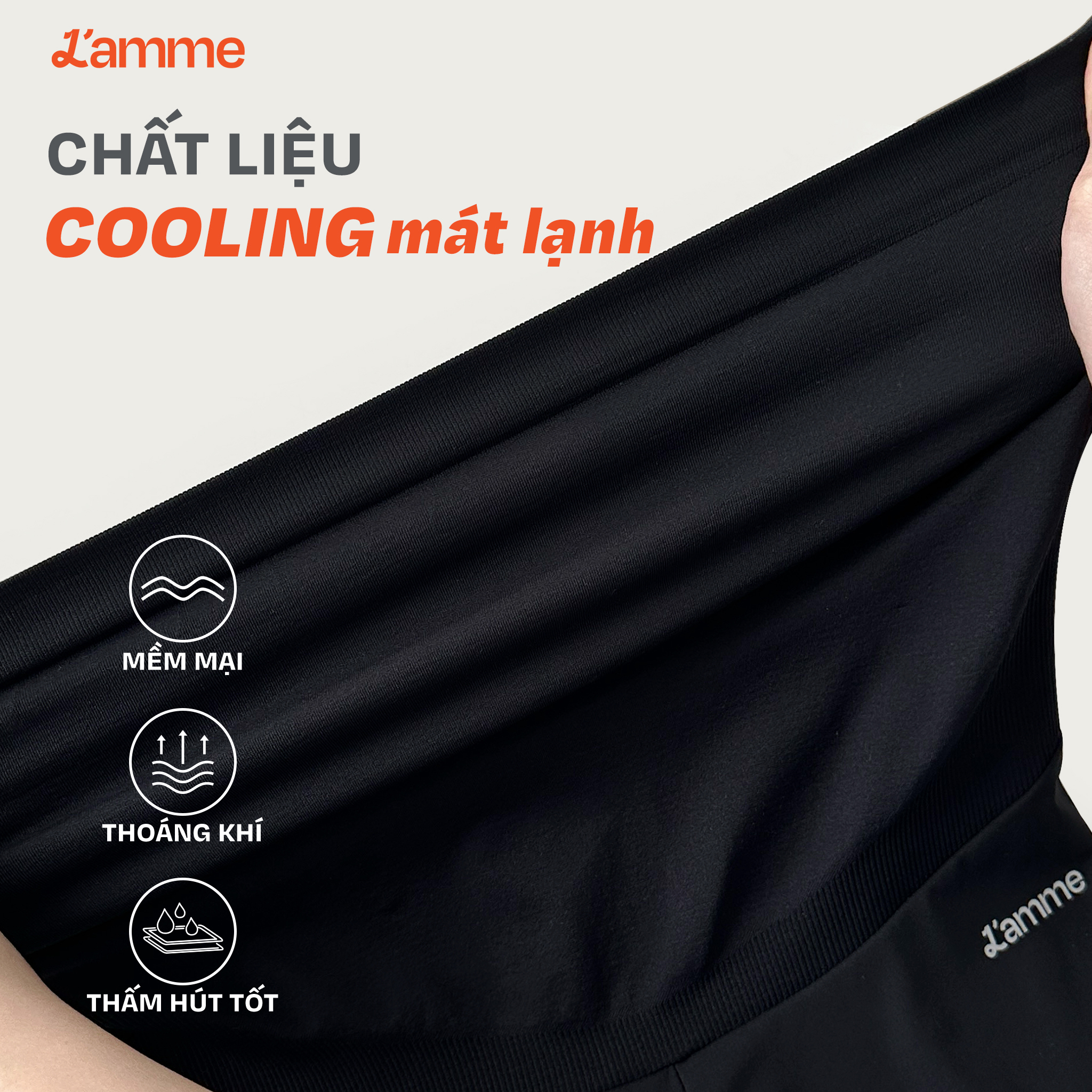 Mô tả Quần bầu Legging Coolmax chất liệu shark skin co giãn, không đường may mẹ bầu mặc thoải mái, thoáng khí BY L'AMME - 5