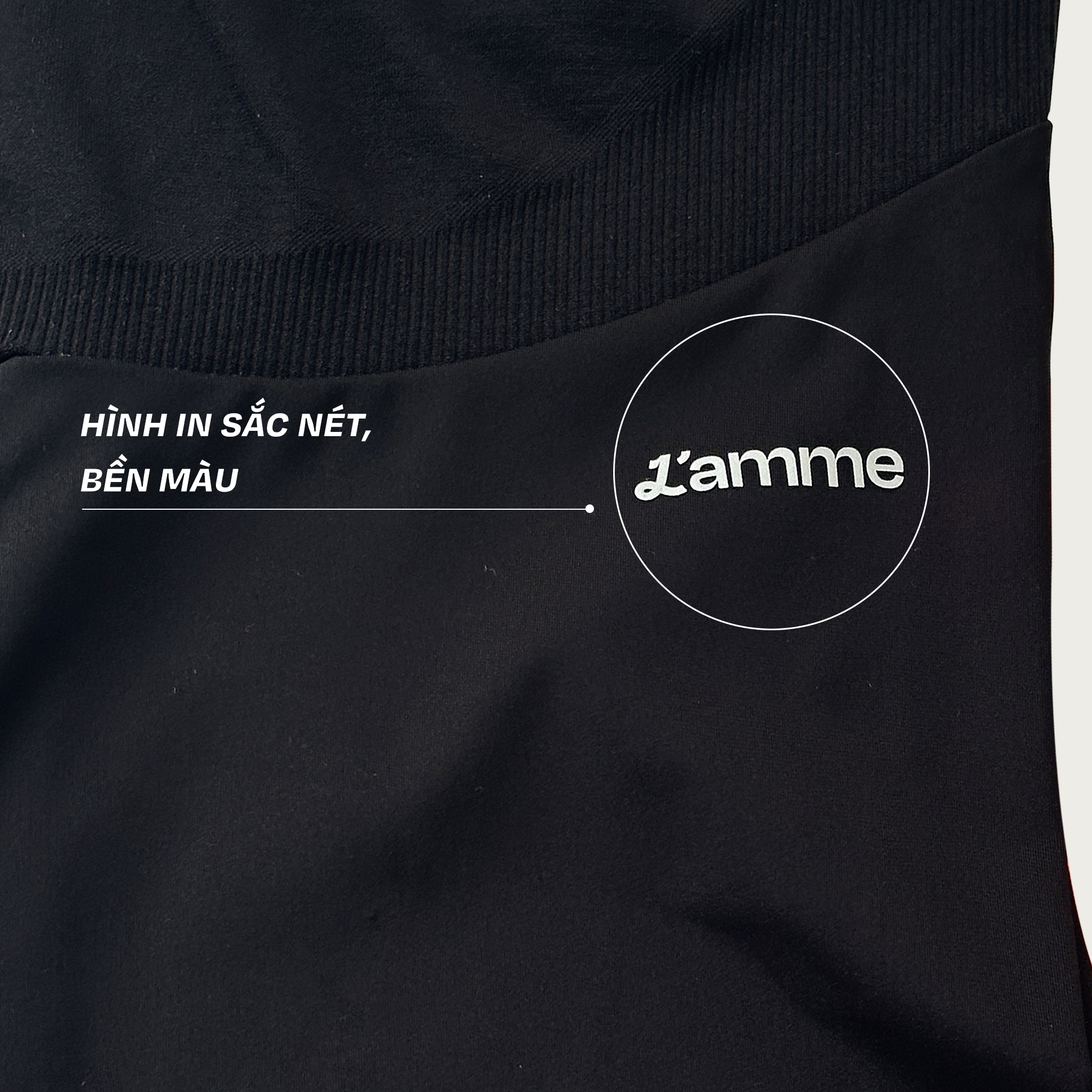 Mô tả Quần bầu Legging Coolmax chất liệu shark skin co giãn, không đường may mẹ bầu mặc thoải mái, thoáng khí BY L'AMME - 3