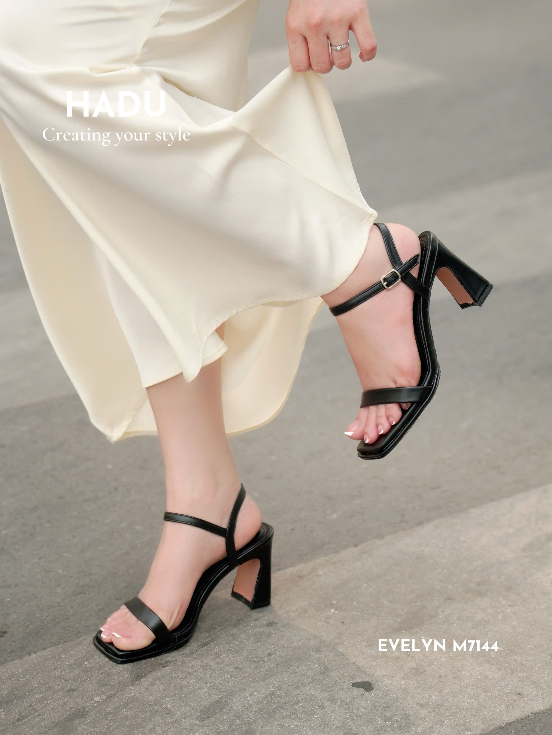 Giày Sandal Cao Gót 7P HADU