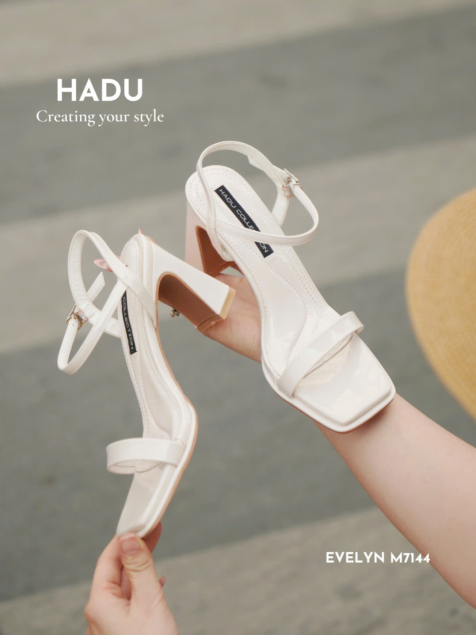 Giày Cao Gót 7cm Đế Vuông