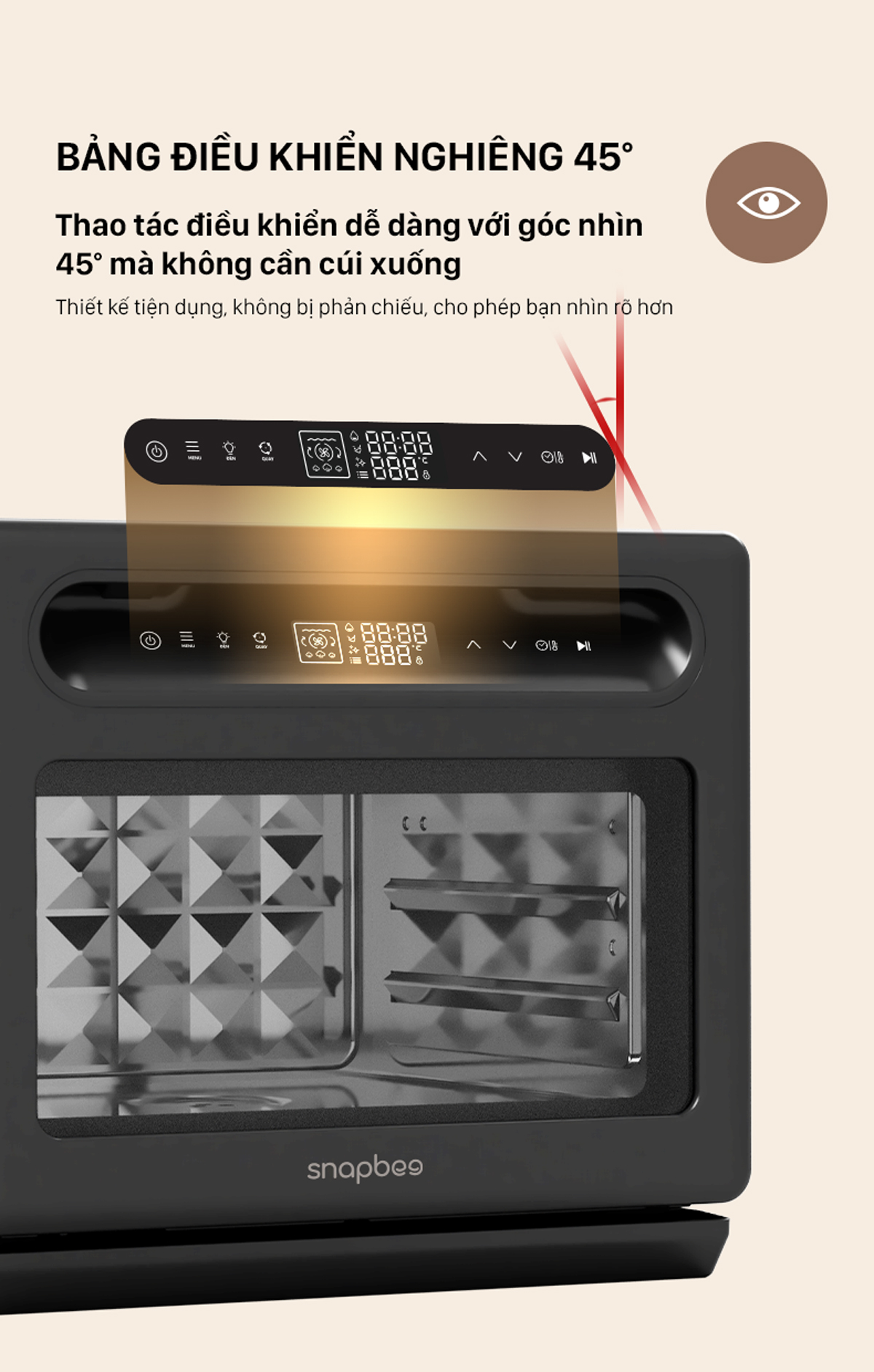 Mô tả Nồi Chiên Hơi Nước Snapbee SF20 PRO–Dung Tích 20L–Công Nghệ Đột Phá–56 Chế Độ Nấu–Phụ Kiện Inox 316 [Snap Kitchen] - 5