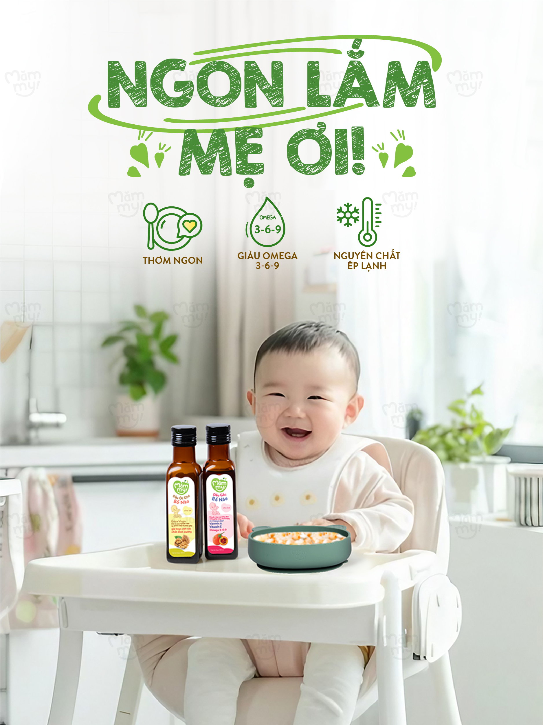 Mô tả Dầu ăn dặm bổ não Mămmy 100ml bổ sung DHA, Omega 3 bé từ 6 tháng giúp phát triển não bộ, thông minh - 2