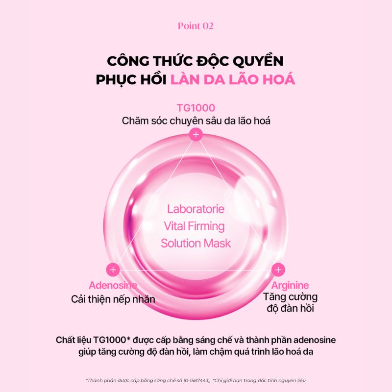 Mô tả Combo 10 Mặt Nạ Hỗ Trợ Phục Hồi Da Lão Hóa DERLADIE LABORATORIE VITAL FIRMING SOLUTION MASK 30mlx10 - 4