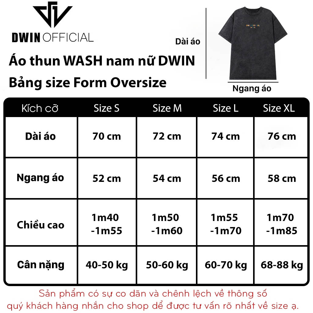 Mô tả Áo thun WASH nam nữ DWIN basic tee tay lỡ phông cotton unisex oversize form rộng local brand tshirt - 1
