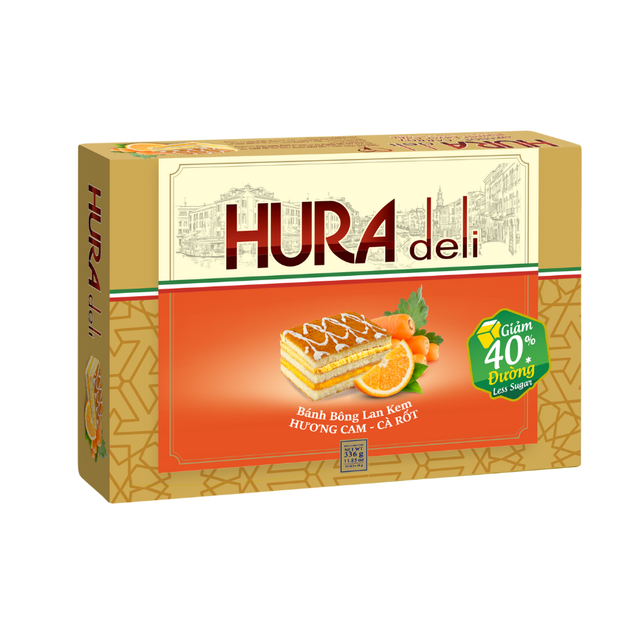 Mô tả Bánh Hura Deli Bibica  Các Vị 336g - Giảm 40% Đường (Mới) - 1