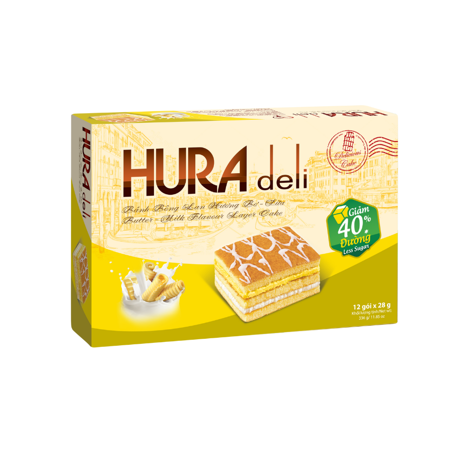 Mô tả Bánh Hura Deli Bibica  Các Vị 336g - Giảm 40% Đường (Mới) - 4