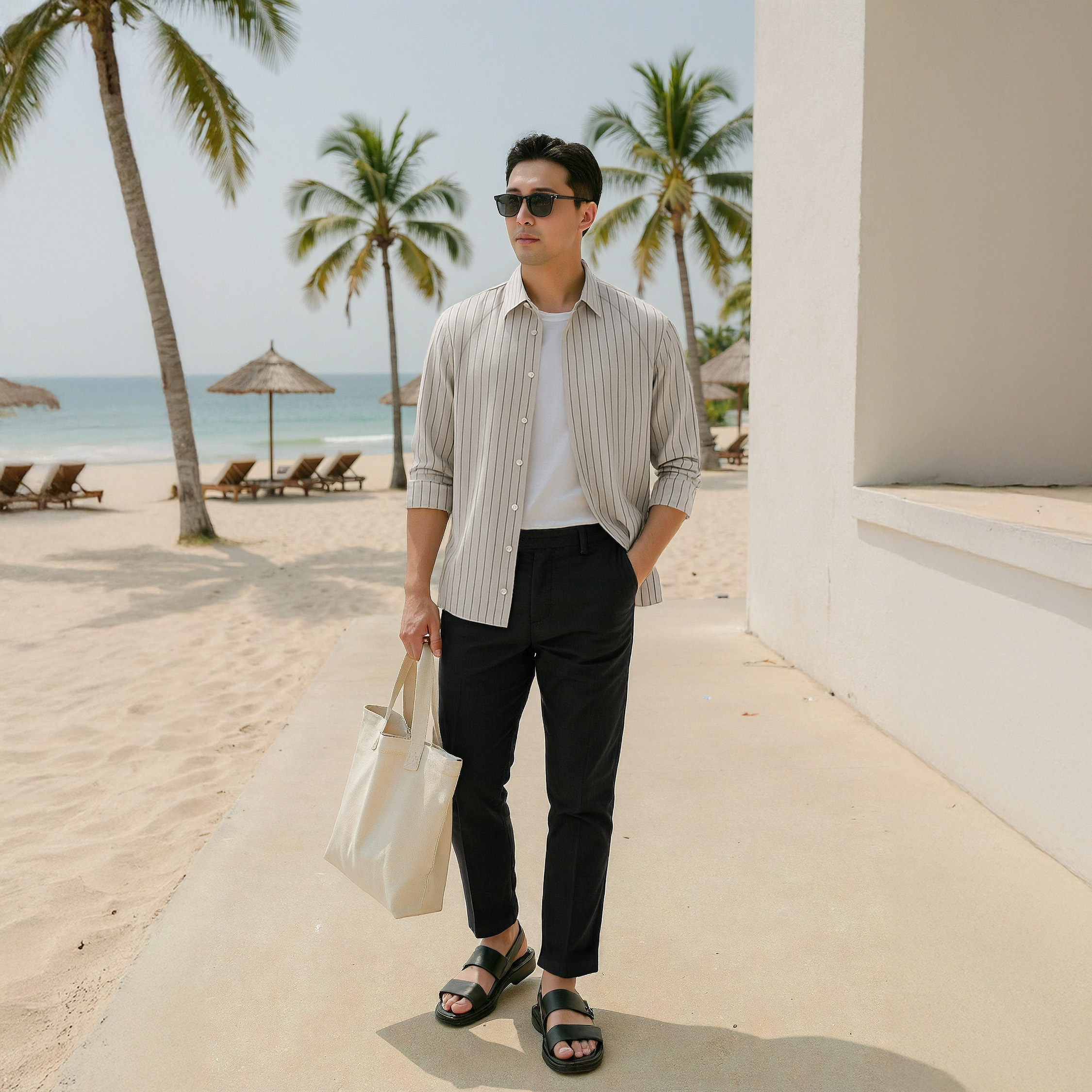 Mô tả Áo sơ mi nam sọc SIXMEN dài tay, form tôn dáng, chất liệu cao cấp thấm hút mồ hôi, chống nhăn - 2