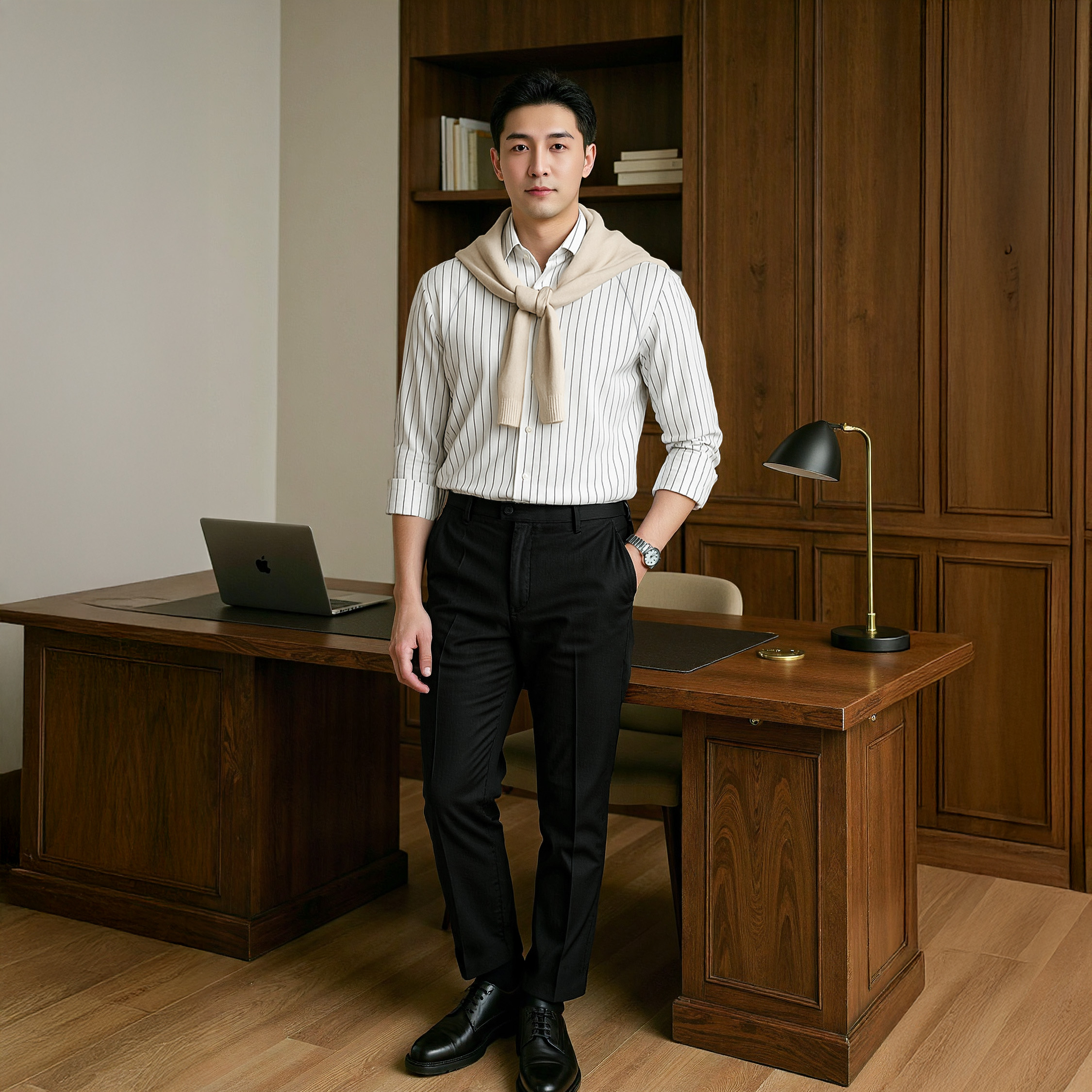 Mô tả Áo sơ mi nam sọc SIXMEN dài tay, form tôn dáng, chất liệu cao cấp thấm hút mồ hôi, chống nhăn - 4