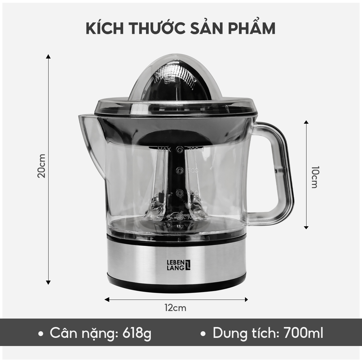 Lưu ý khi sử dụng máy vắt cam Lebenlang
