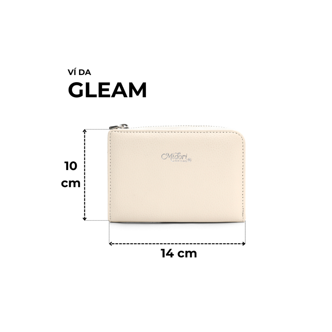 Mô tả Ví Da Cầm Tay Unisex GLEAM Thời Trang Trượt Nước Nam Nữ Chính Hãng | Local Brand M STUDIO - 4