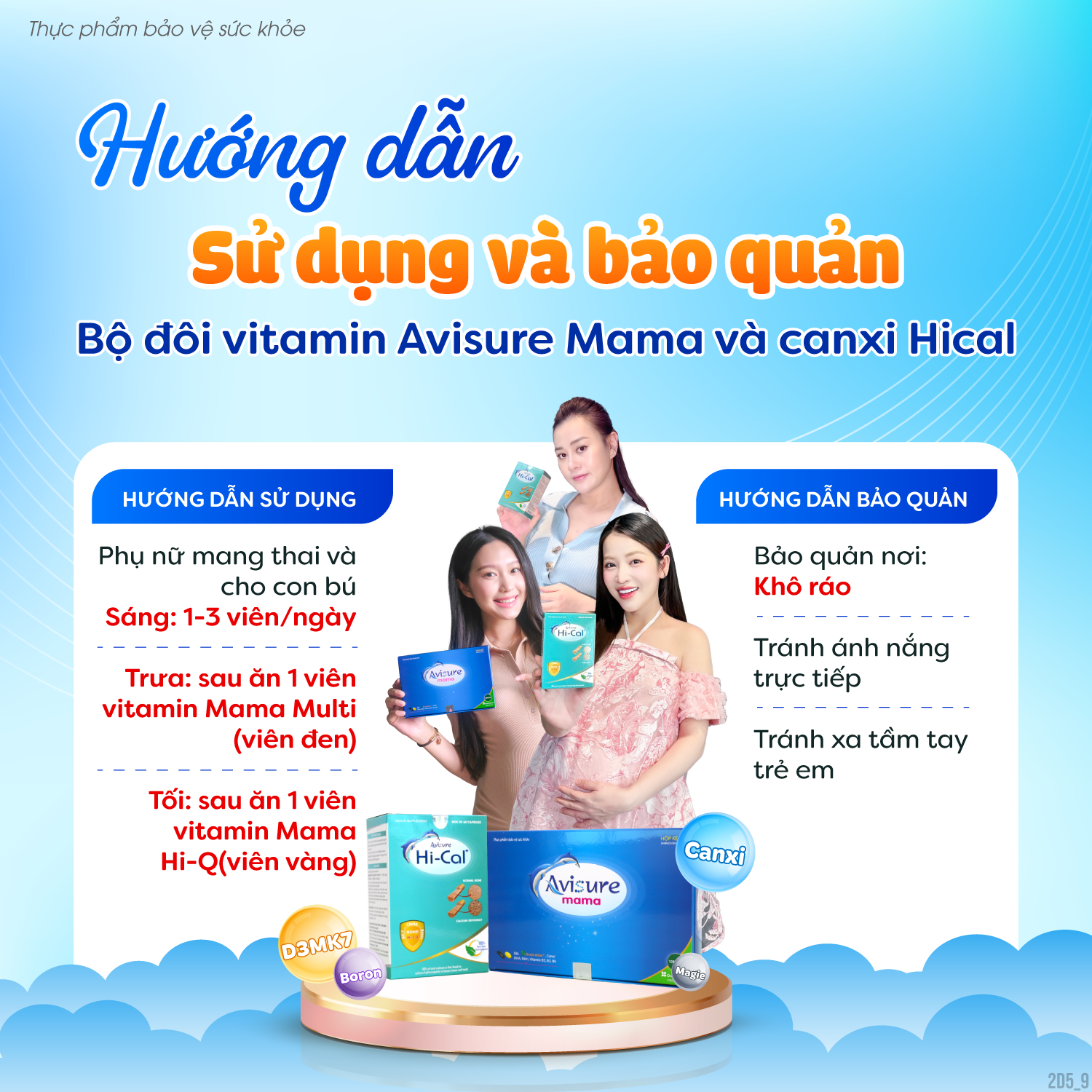Mô tả Vitamin tổng hợp cho bà bầu Avisure Mama bổ sung đủ sắt, dha và 23 loại vitamin Hộp 60v - 5
