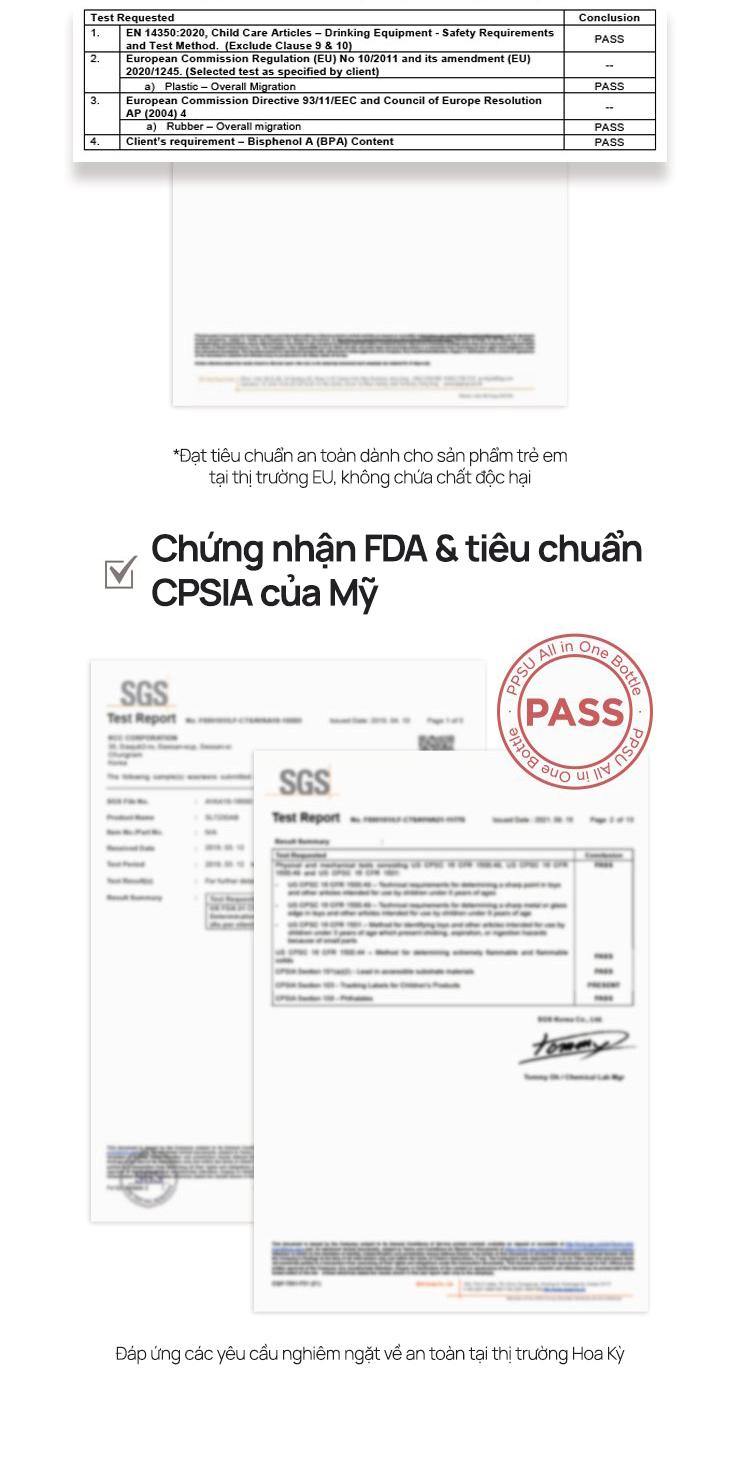 Mô tả Bình sữa PPSU Moyuum - Hoa cúc - 170ml - Kèm núm 1 - 7