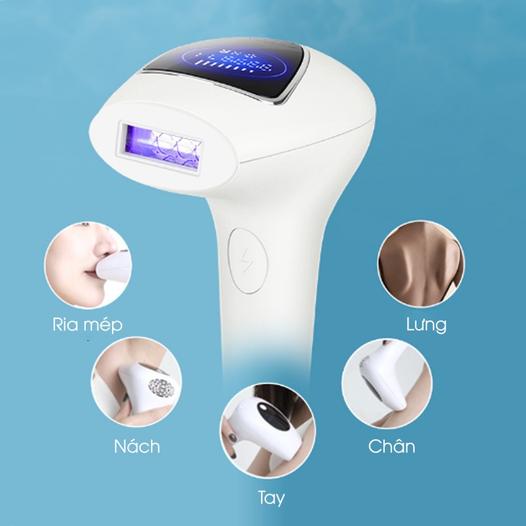 Mô tả Máy triệt lông mini 8 mức, triệt toàn thân vĩnh viễn cầm tay Lescolton tẩy lông nách, lông tay, chân, lông Bikini - 4