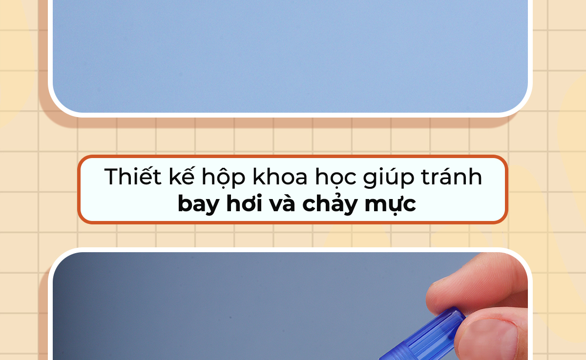 Mô tả Mực bút lông bảng bôi được WBI-01 Thiên Long 3 màu, xanh/đỏ/đen, bơm tiện lợi, mực tươi, khô nhanh, tiêu chuẩn quốc tế - 7