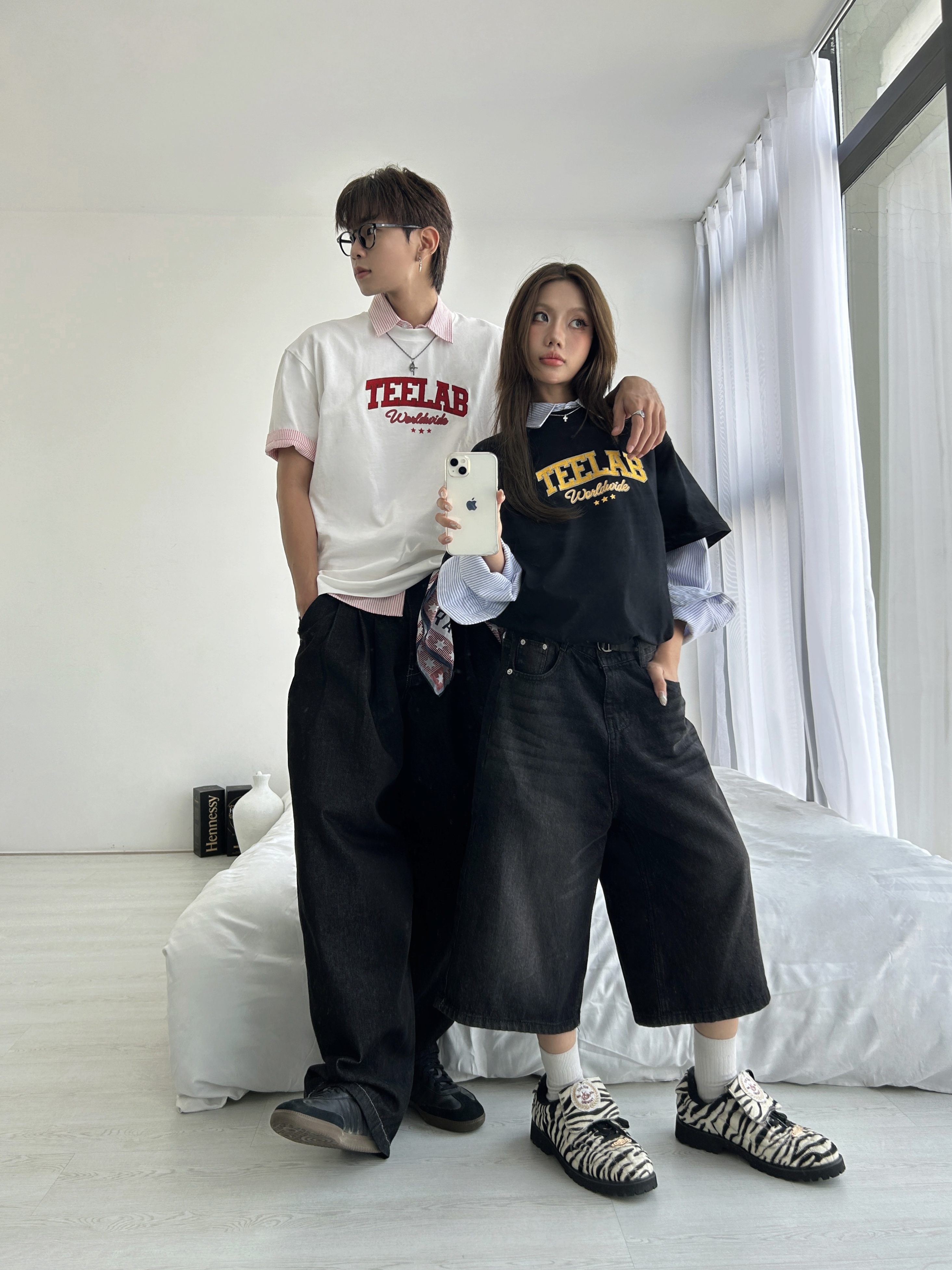 Mô tả Áo Thun Thêu Teelab Basic Logo Form Rộng 8 Màu Hot Trend Unisex Local Brand TS324 - 2