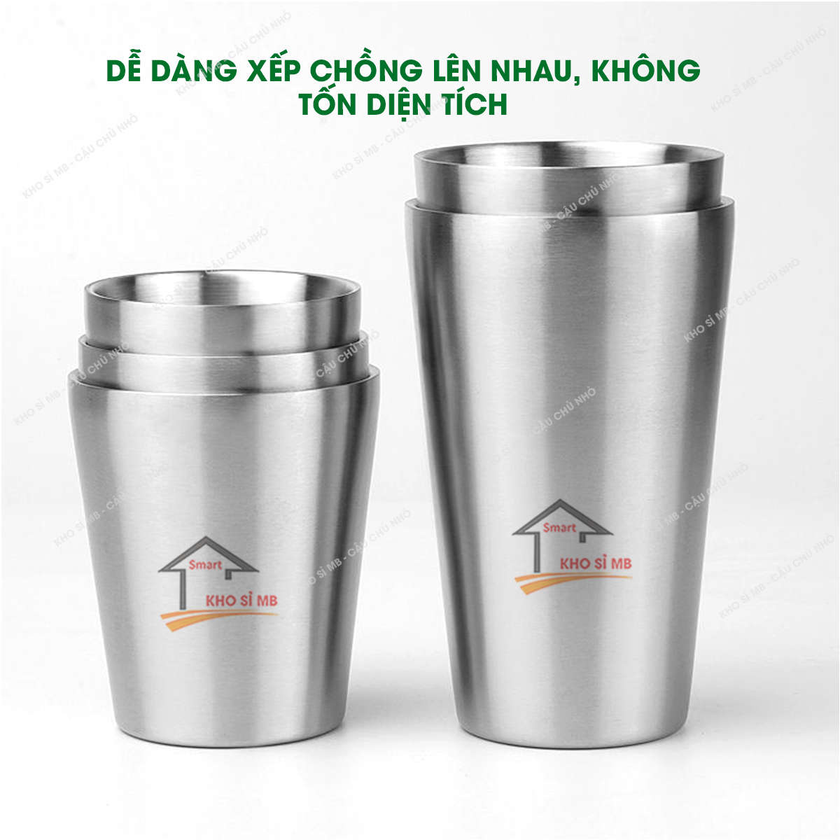 cốc inox 304 uống nước cho quán cafe, ly inox, ca inox 1 lớp, 2 lớp ...