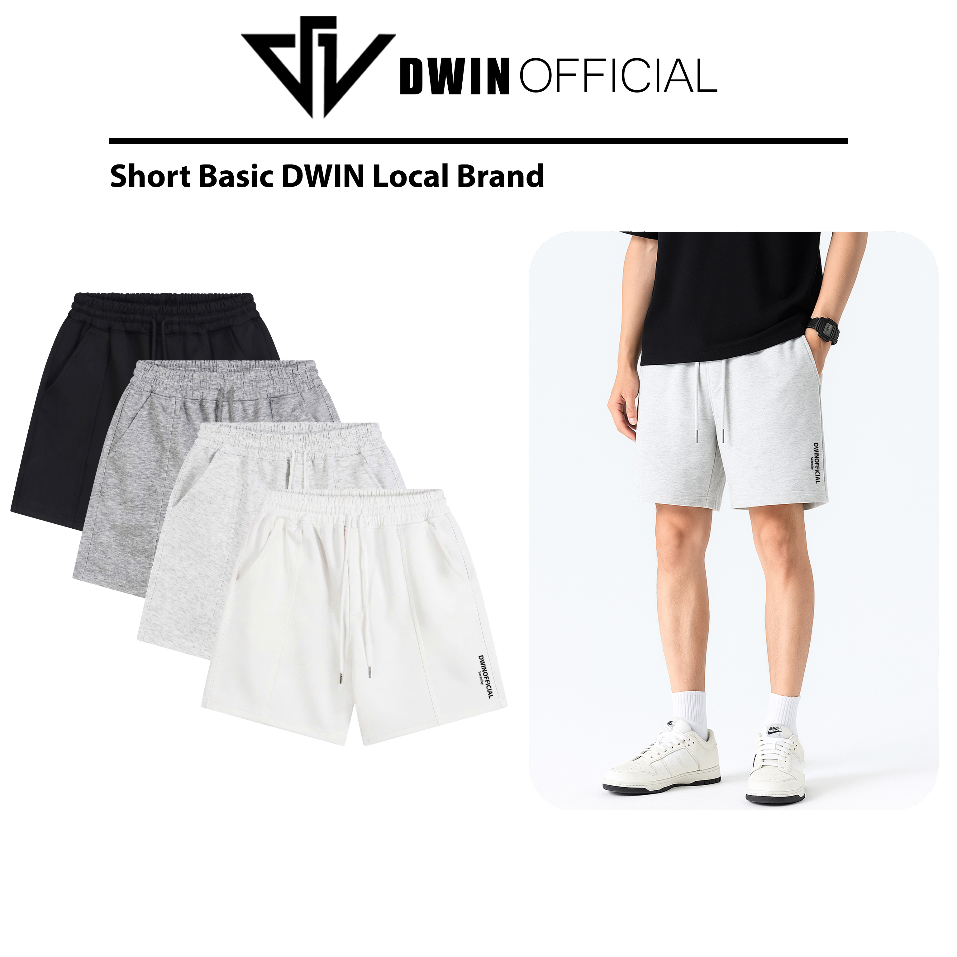 Quần short basic DWIN Serenity unisex