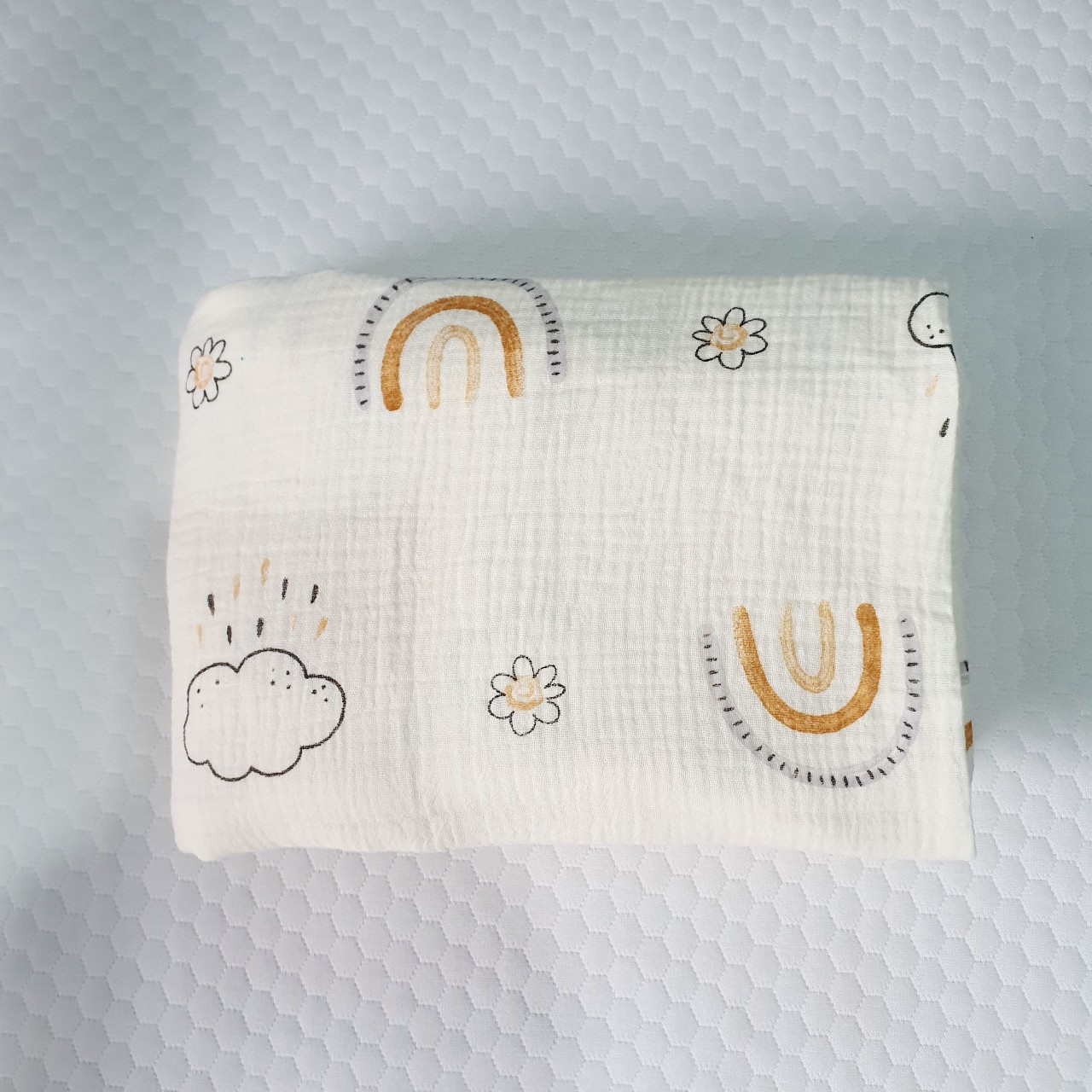 Mô tả Set 5 khăn sữa trẻ em TILO vải muslin 100% cotton mềm mịn, thoáng mát và hút nước mạnh - 9