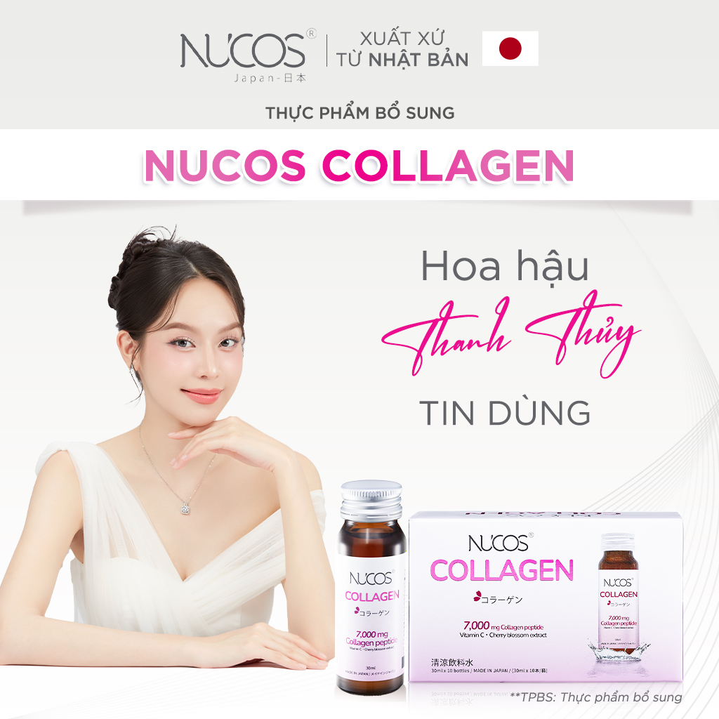 Mô tả TPBS Nước Uống Collagen Nucos 7000 [2Hộp x 10c x 30ml] - 1