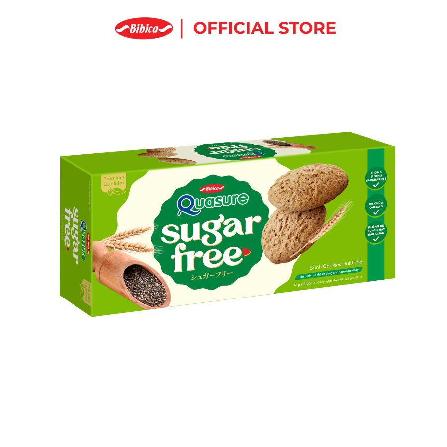 Mô tả Combo 2 Gói Bánh Ăn Kiêng Không Đường Quasure Sugar Free 128gr - 3