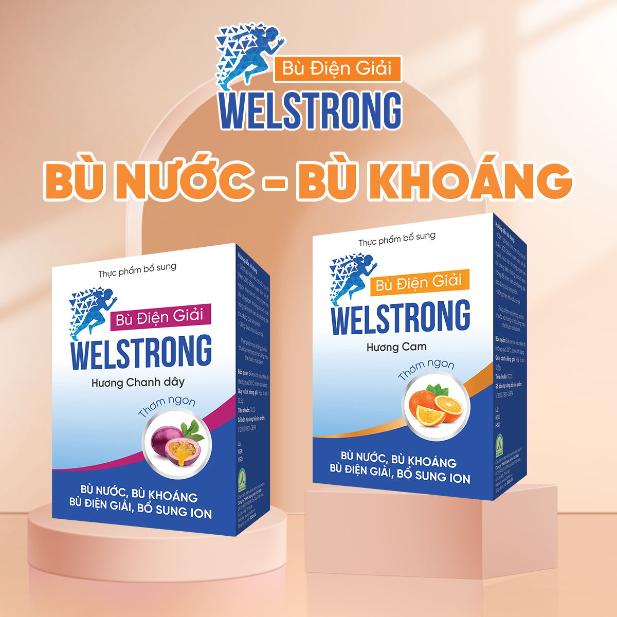Mô tả Bù Điện Giải Welstrong Ích Nhân Giúp Bổ Sung Ion, Nước Và Khoáng Giảm Mệt Mỏi Hộp 5 Gói - 1