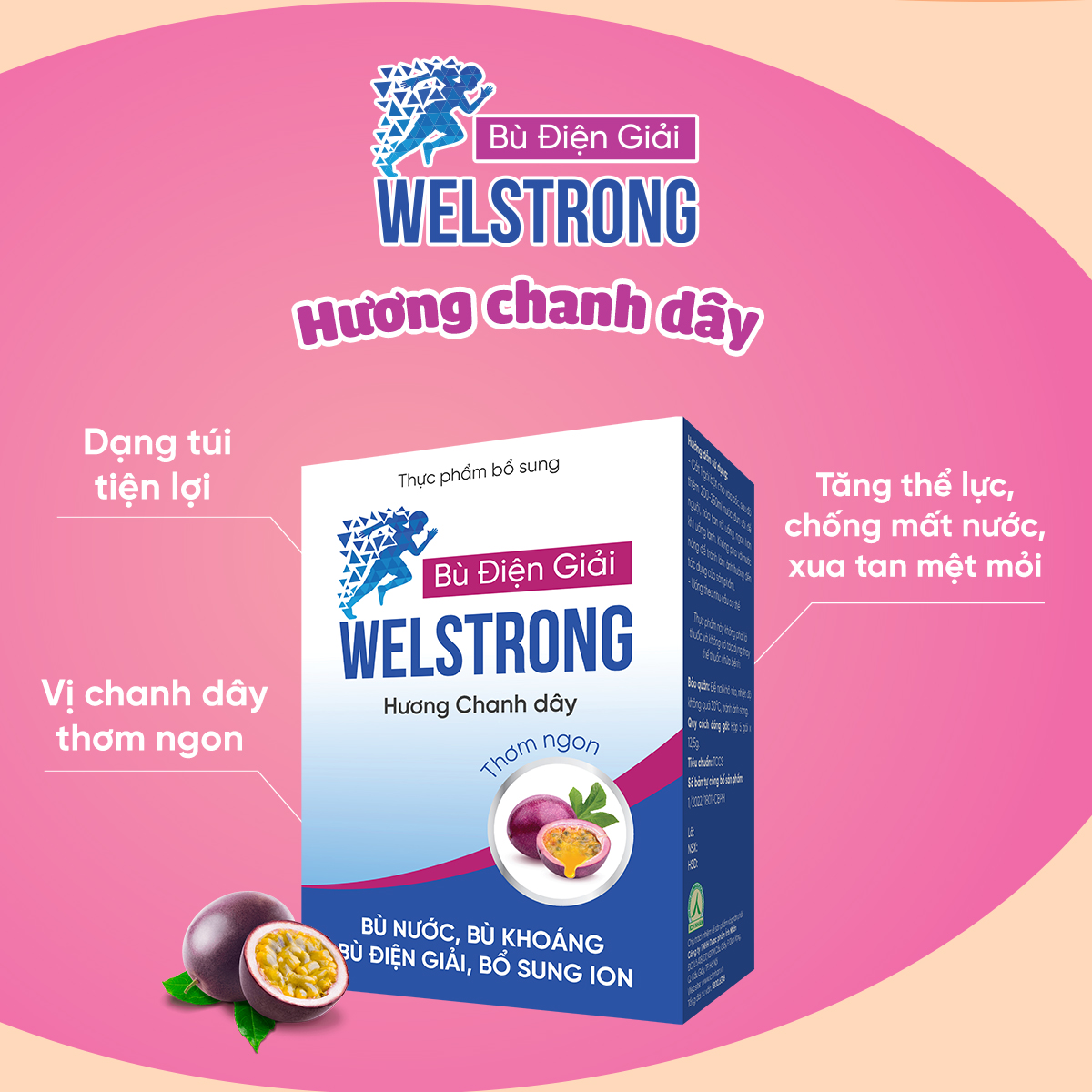 Mô tả Bù Điện Giải Welstrong Ích Nhân Giúp Bổ Sung Ion, Nước Và Khoáng Giảm Mệt Mỏi Hộp 5 Gói - 7