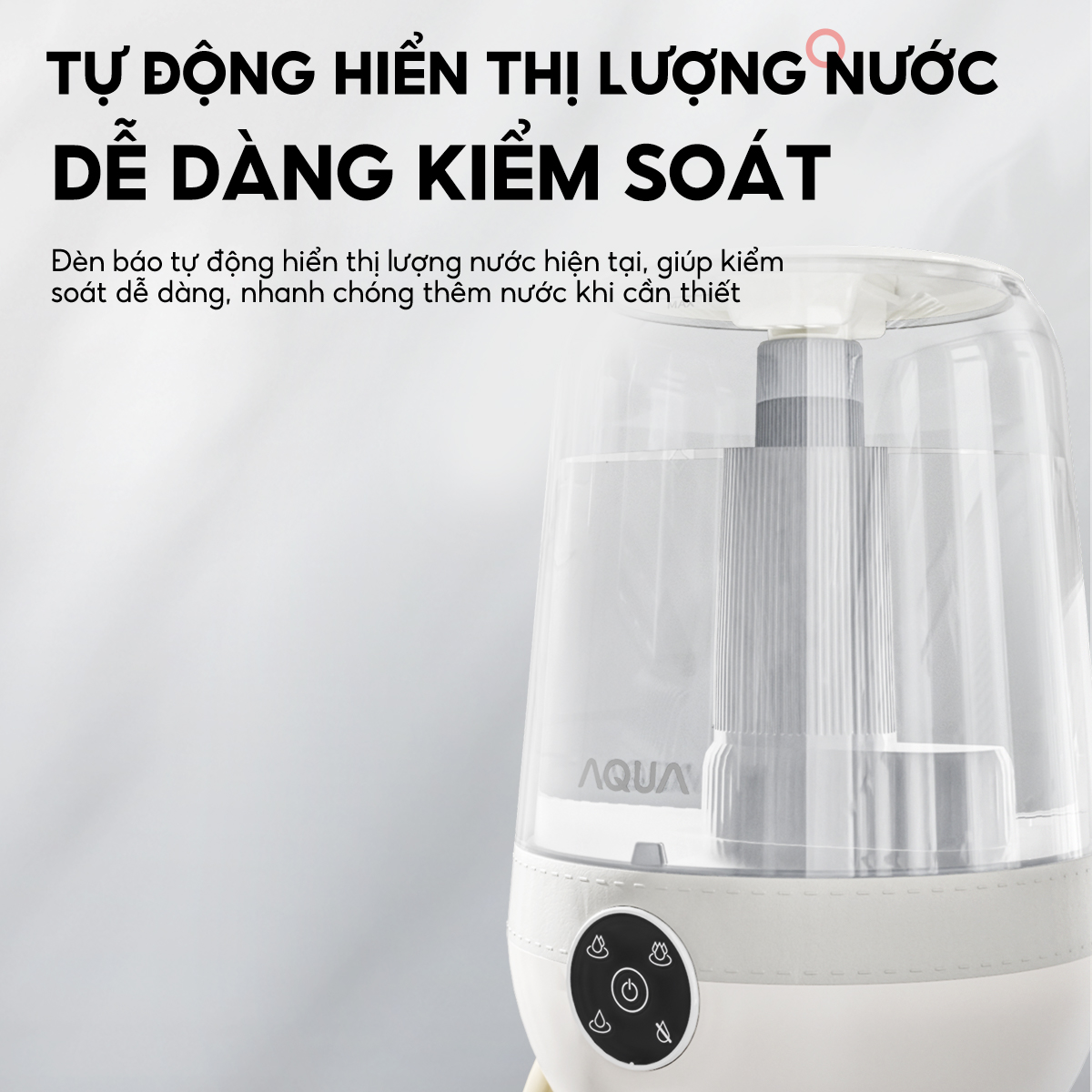 Mô tả Máy phun sương tạo ẩm AQUA HUS101R 3.5L có khay khuếch tán tinh dầu, phun sương cấp ẩm - 2