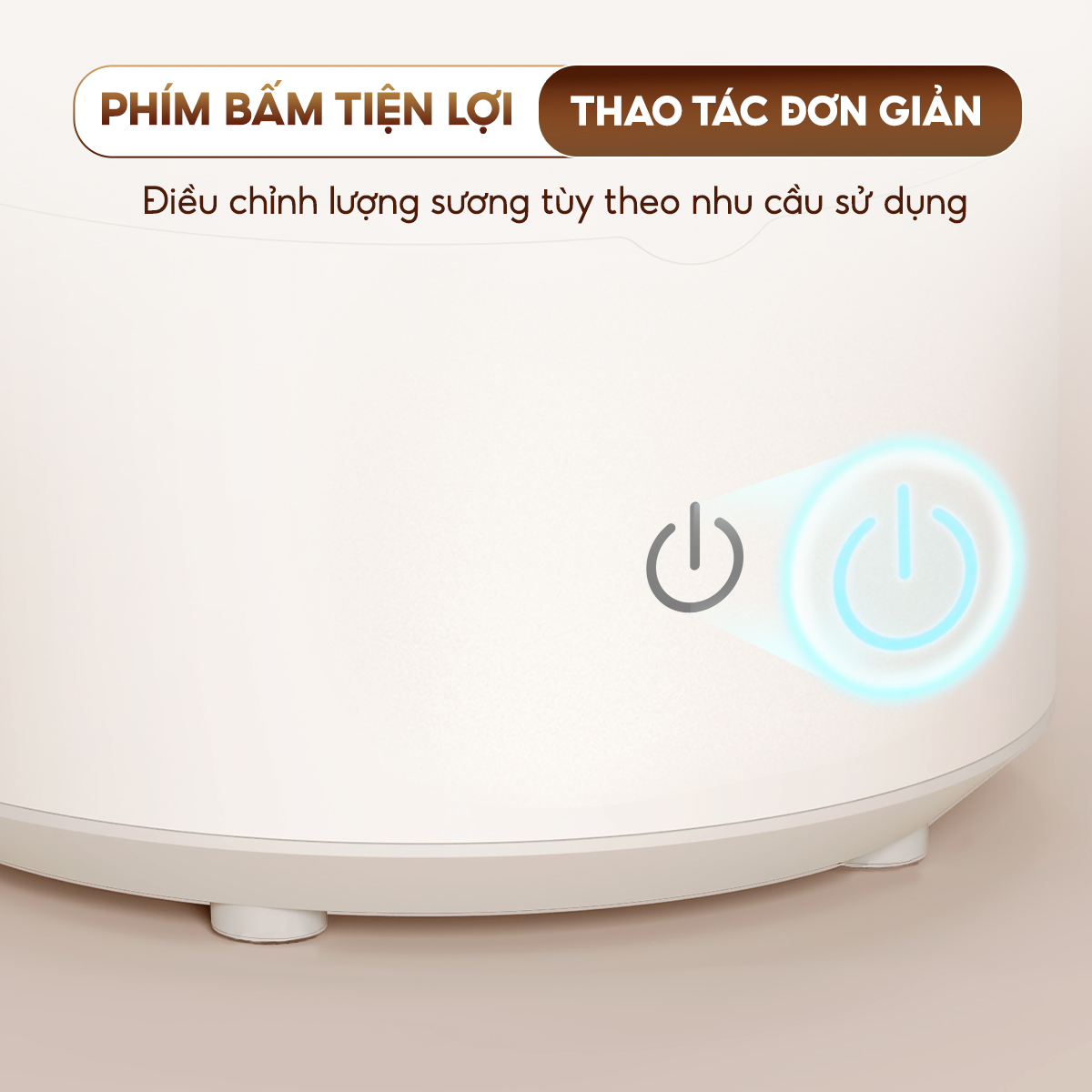Mô tả Máy phun sương tạo ẩm AQUA HUS201T 4L, phun sương cấp ẩm, điều khiển cảm ứng đơn giản - 8