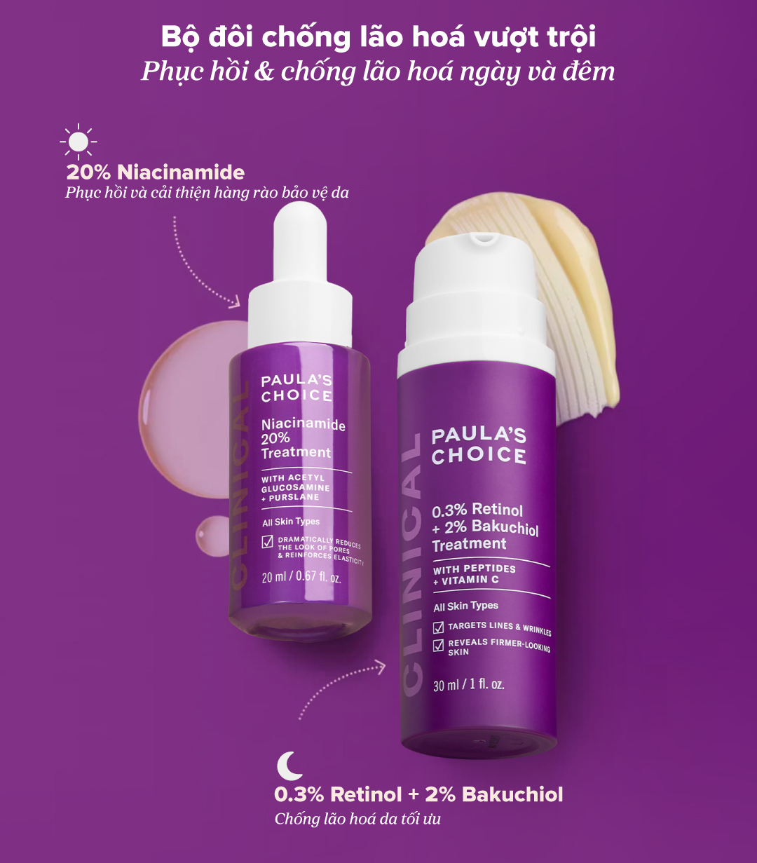 Mô tả Tinh chất se khít lỗ chân lông và làm mờ thâm mụn Paula's Choice Niacinamide 20% Treatment 20ml 8030 - 3