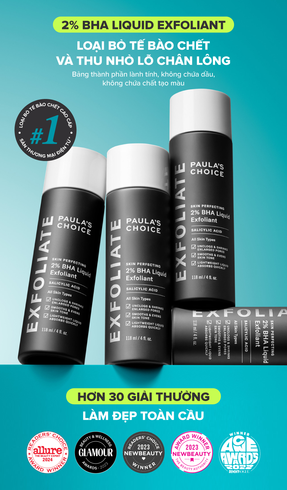 Mô tả Dung dịch tẩy tế bào chết Paula's Choice Skin Perfecting 2% BHA Liquid Exfoliant 118 ml 2010 - 1