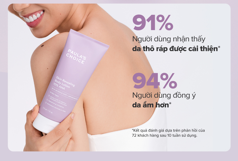 Mô tả Kem dưỡng thể làm sáng da chứa AHA 10% Paula's Choice Skin Revealing Body Lotion 10% AHA 210ml - 5900 - 2