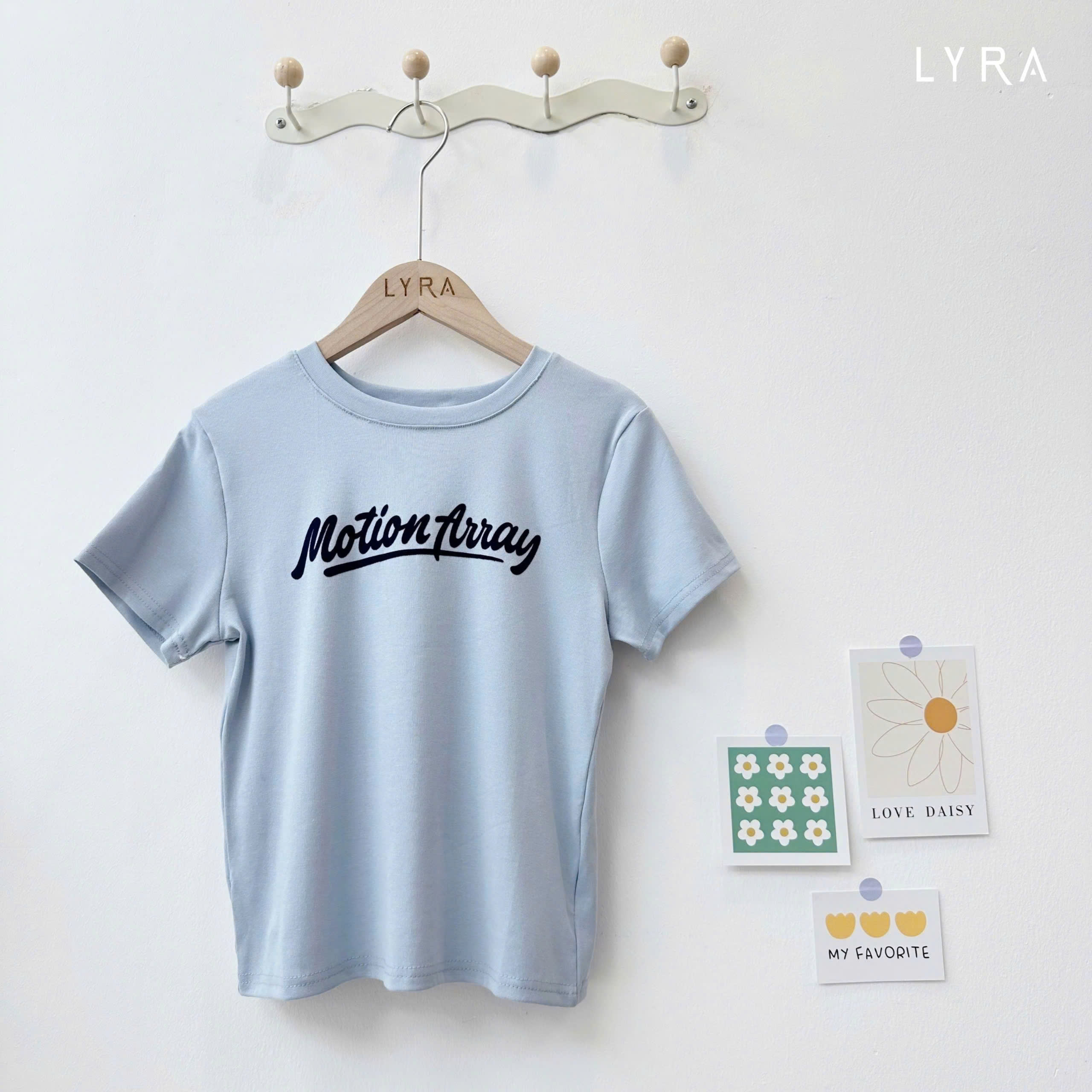 Mô tả Áo Thun Nữ Lyra Cổ Tròn Tay Ngắn, Áo Phông Nữ Cotton Basic Form Baby Tee Motion Away - CSYAP0311 - 7