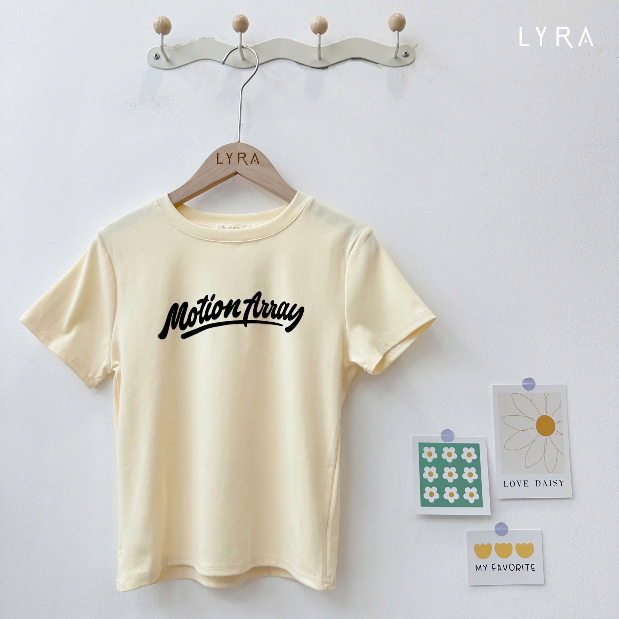 Mô tả Áo Thun Nữ Lyra Cổ Tròn Tay Ngắn, Áo Phông Nữ Cotton Basic Form Baby Tee Motion Away - CSYAP0311 - 8