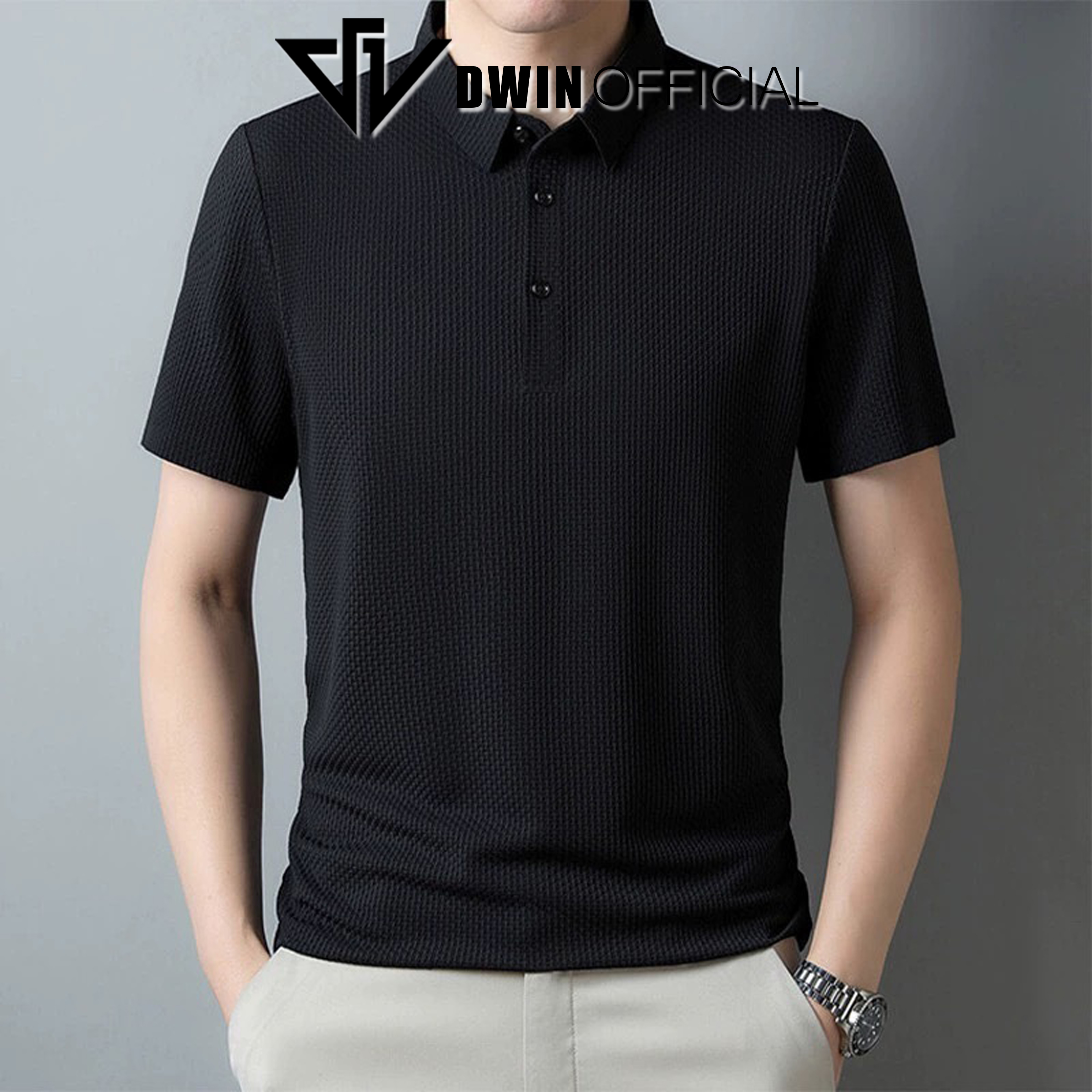 Mô tả Áo polo nam DWIN basic chất vải tuyết băng thoáng mát cao cấp chống nhăn local brand - 6