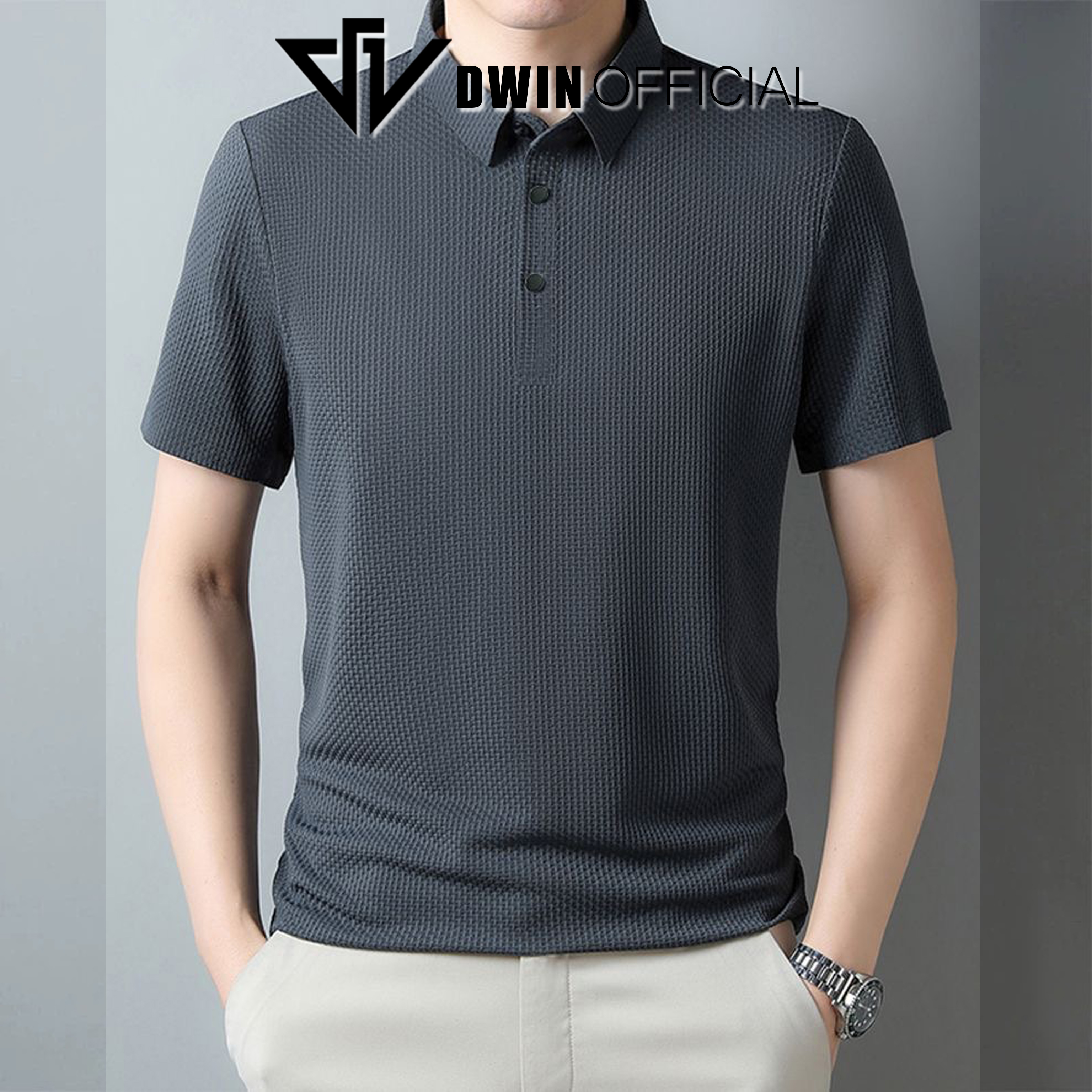 Mô tả Áo polo nam DWIN basic chất vải tuyết băng thoáng mát cao cấp chống nhăn local brand - 8