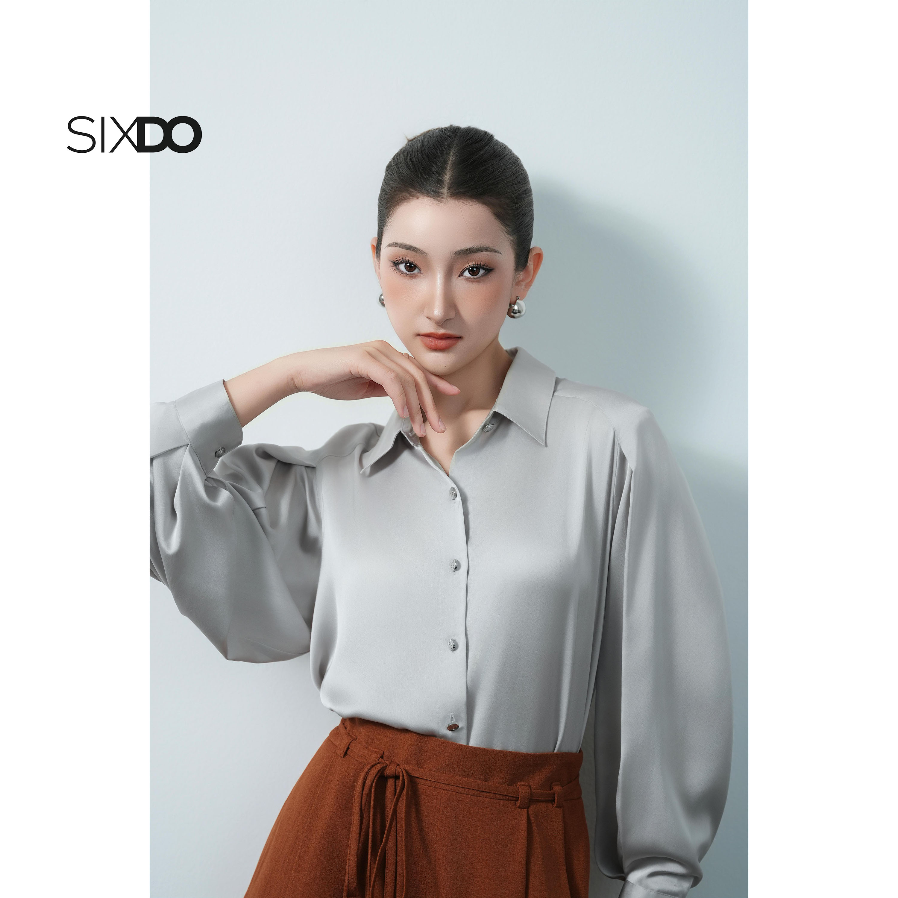 Mô tả Quần suông lửng ống rộng SIXDO (Ochre Woven Culottes) - 5