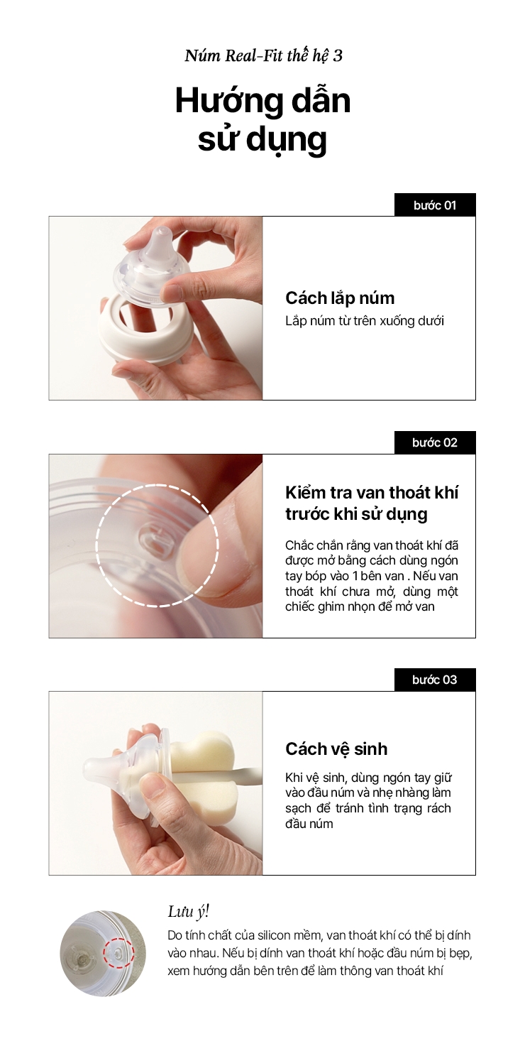 Mô tả Thế hệ 3 - Bình sữa PPSU Moyuum - Mẫu tim - 170ml - Kèm núm 1 (1m+) - 4