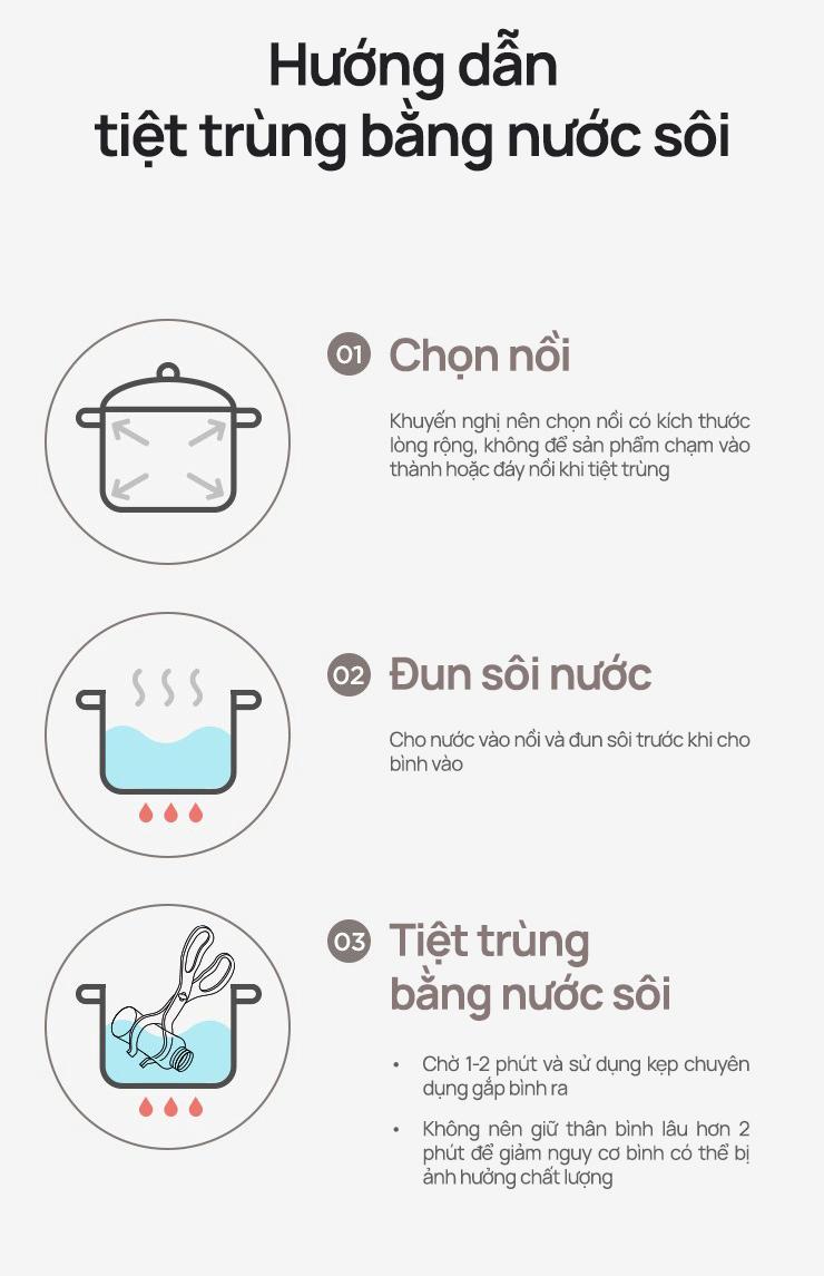 Mô tả Thế hệ 3 - Bình sữa PPSU Moyuum - Mẫu tim - 170ml - Kèm núm 1 (1m+) - 9