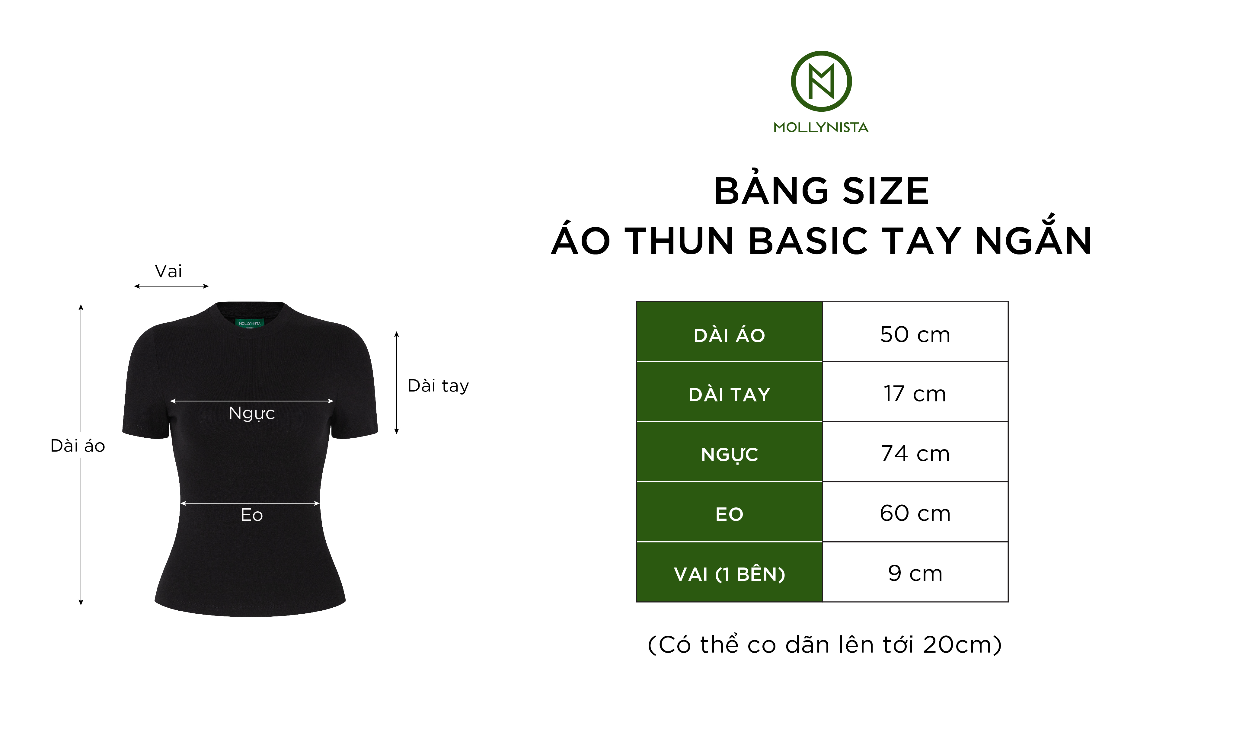 Mô tả Áo thun MOLLYNISTA tay ngắn cổ tròn form basic chất vải thun cao cấp mềm dày dặn thoáng mát tôn dáng - 1