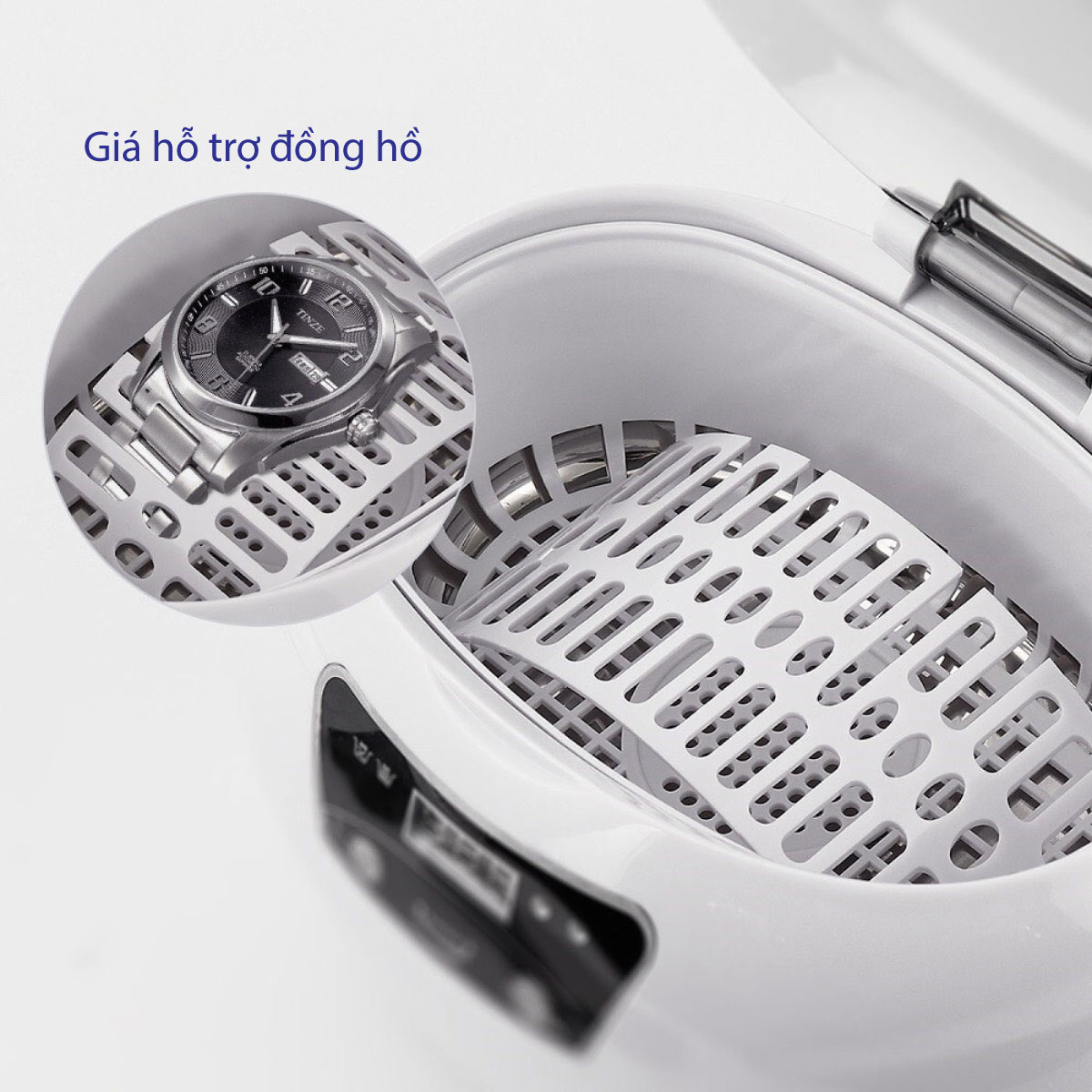 Mô tả Máy rửa mắt kính trang sức cọ trang điểm siêu sạch bằng sóng siêu âm Lescolton thế hệ mới tiện lợi sử dụng ở mọi nơi - 5