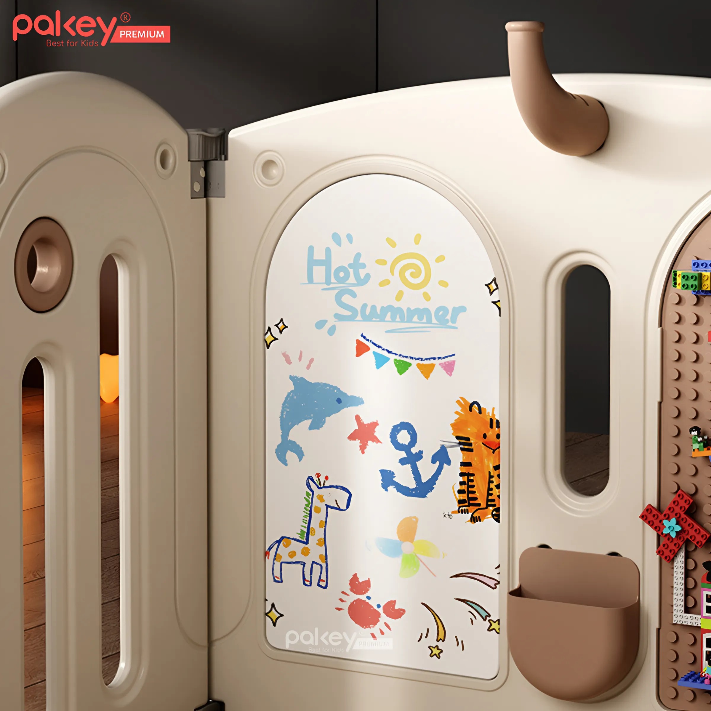 Mô tả Bộ Quây Cũi Nhựa Full PAKEY Moon House Đa Dạng Trò Chơi Thú Vị Cho Bé Chiều Cao Lên Tới 63cm, Bảo Hành Trọn Đời - 5