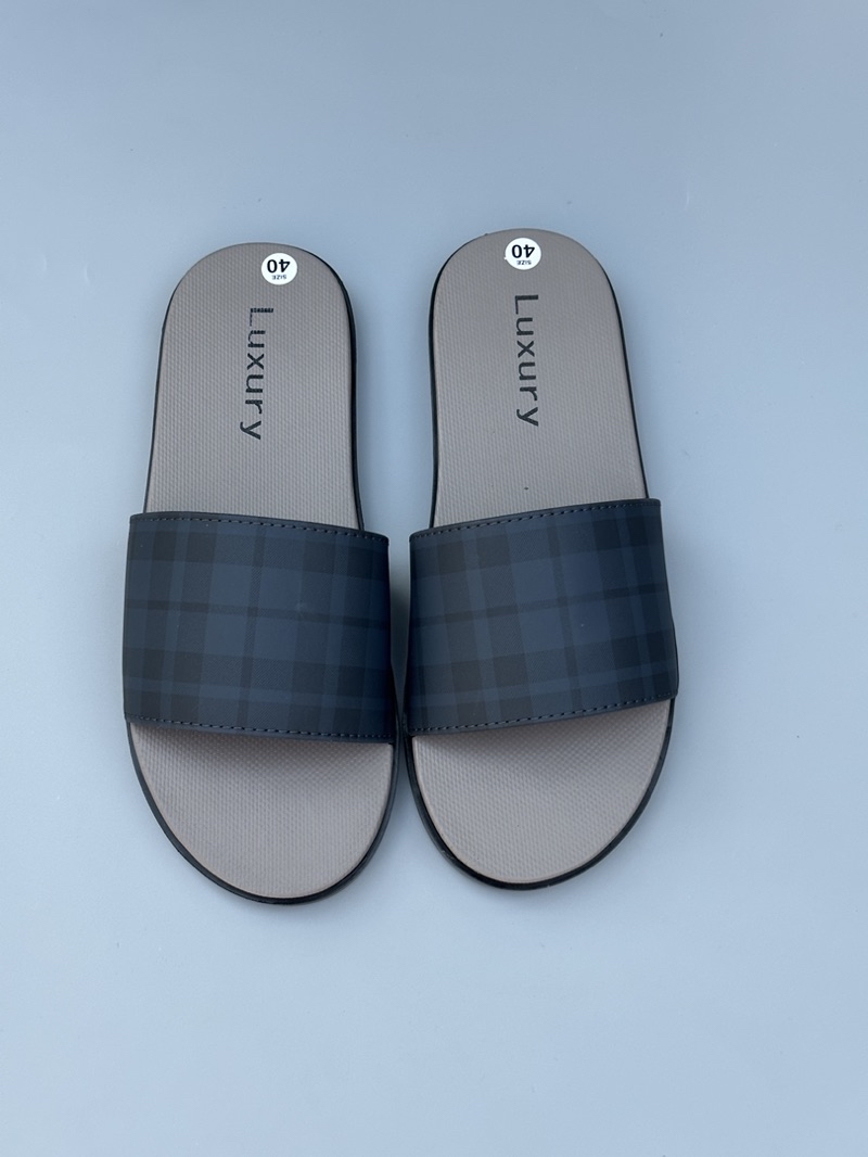 Mô tả Dép Nam Luxury Đế Cao Xu Kép 2 Lớp Chống Trơn Trượt  Nhung Len Đồng - Slipper - 3