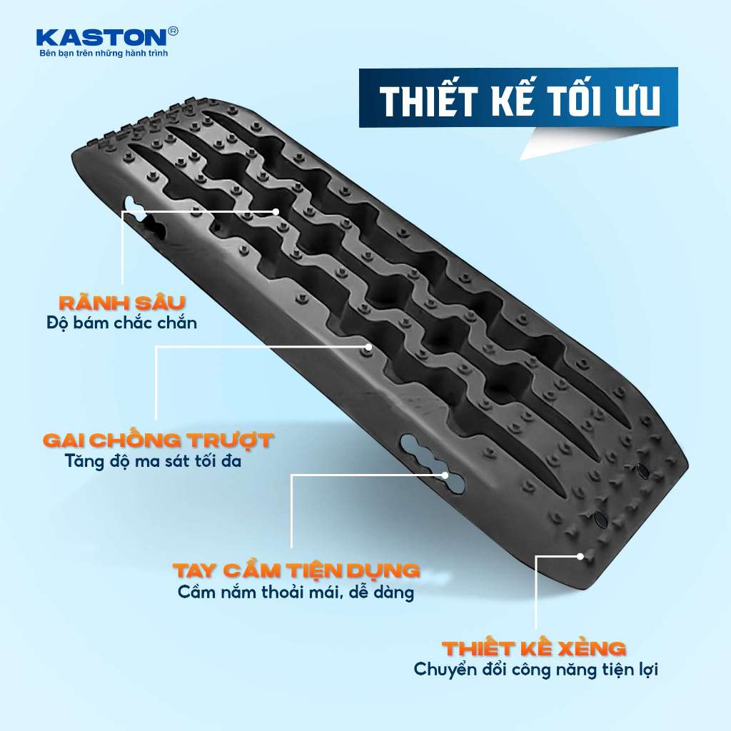 Tấm chống lầy ô tô Kaston - Chịu tải đến 10 Tấn - Chinh phục mọi địa ...