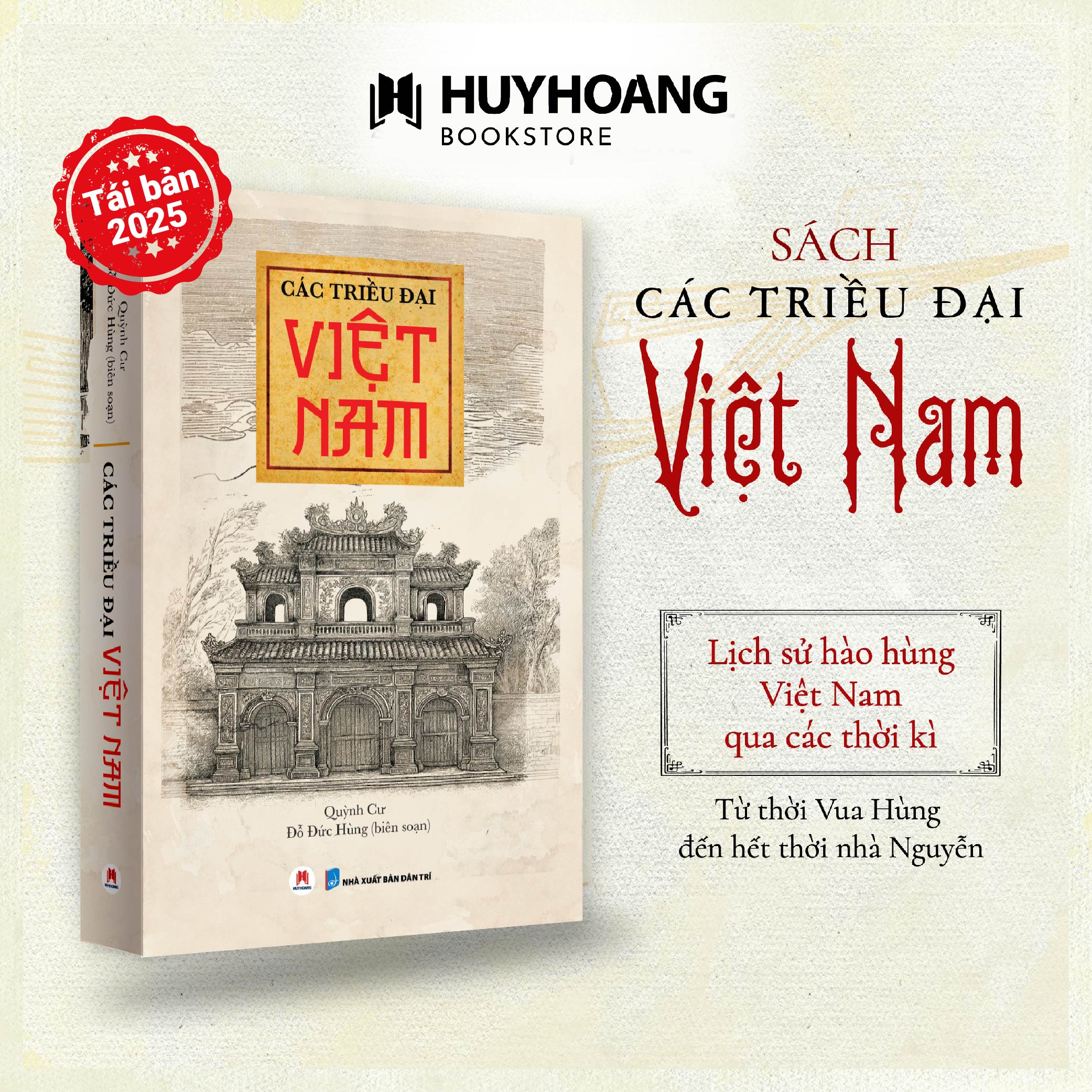 Mô tả Sách Các Triều Đại Việt Nam Bìa Mềm, lịch sử Việt Nam, Triều đại Việt Nam, Huy Hoàng Bookstore - 1