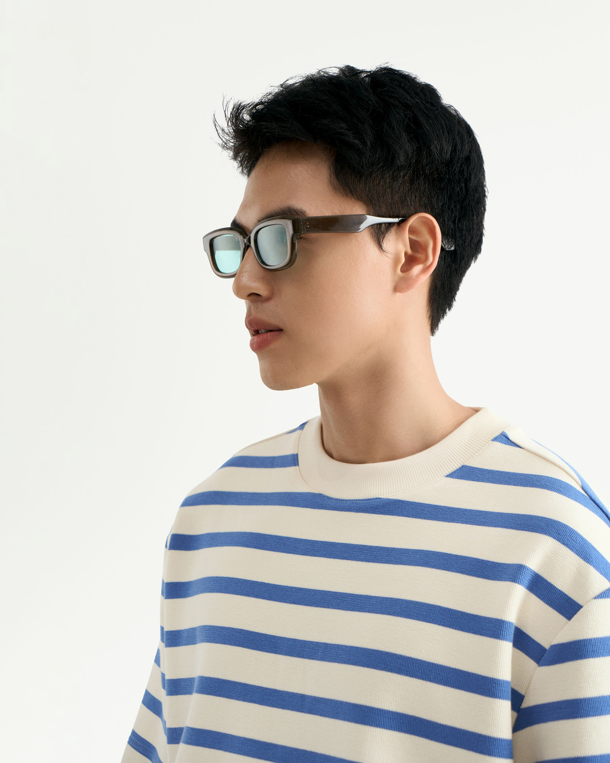 Mô tả Áo Thun Tay Ngắn Sọc Ngang Form Loose - Routine 10S25TSS050 - 2