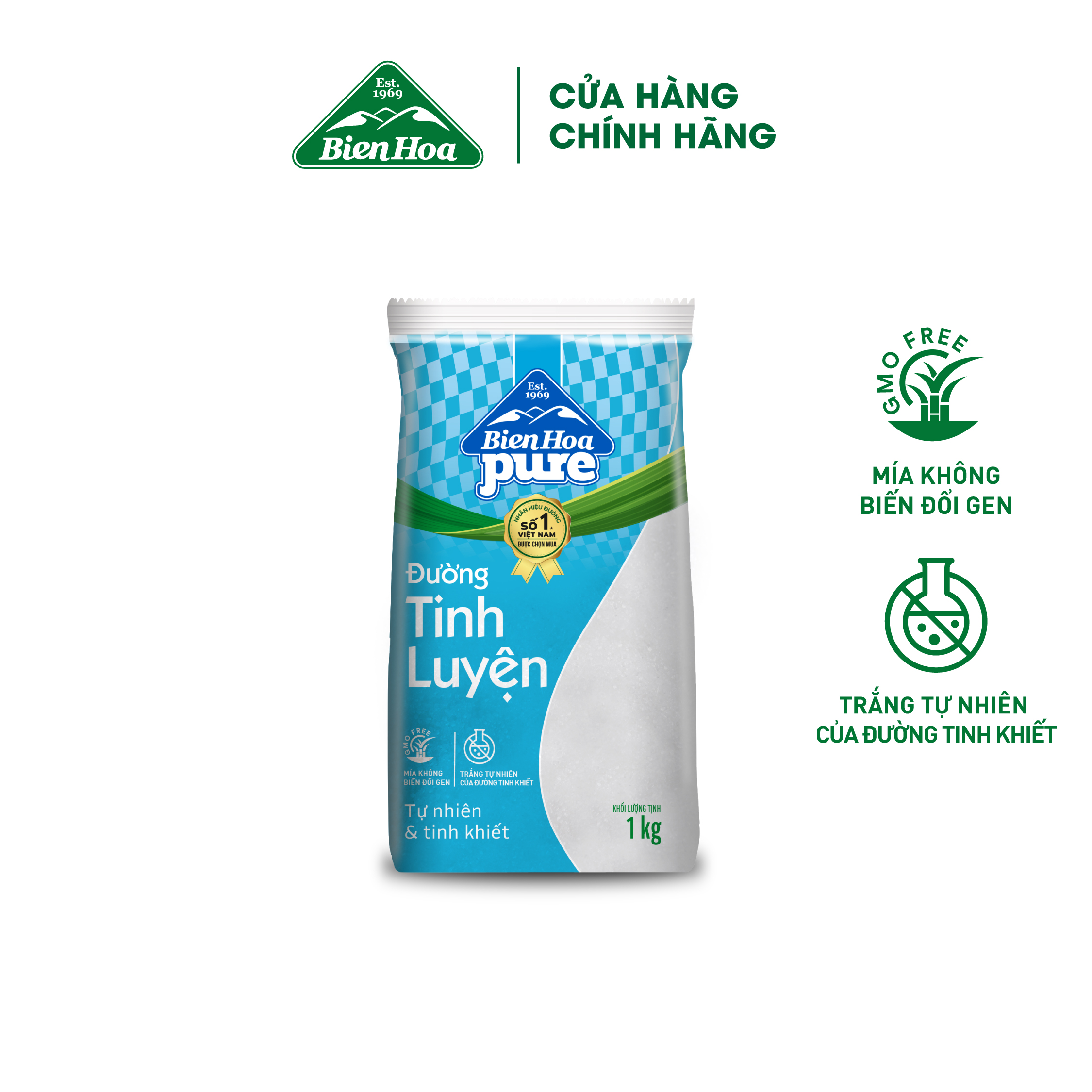 Mô tả Ðường Túi Tinh Luyện Biên Hòa Pure 1kg/túi - 2