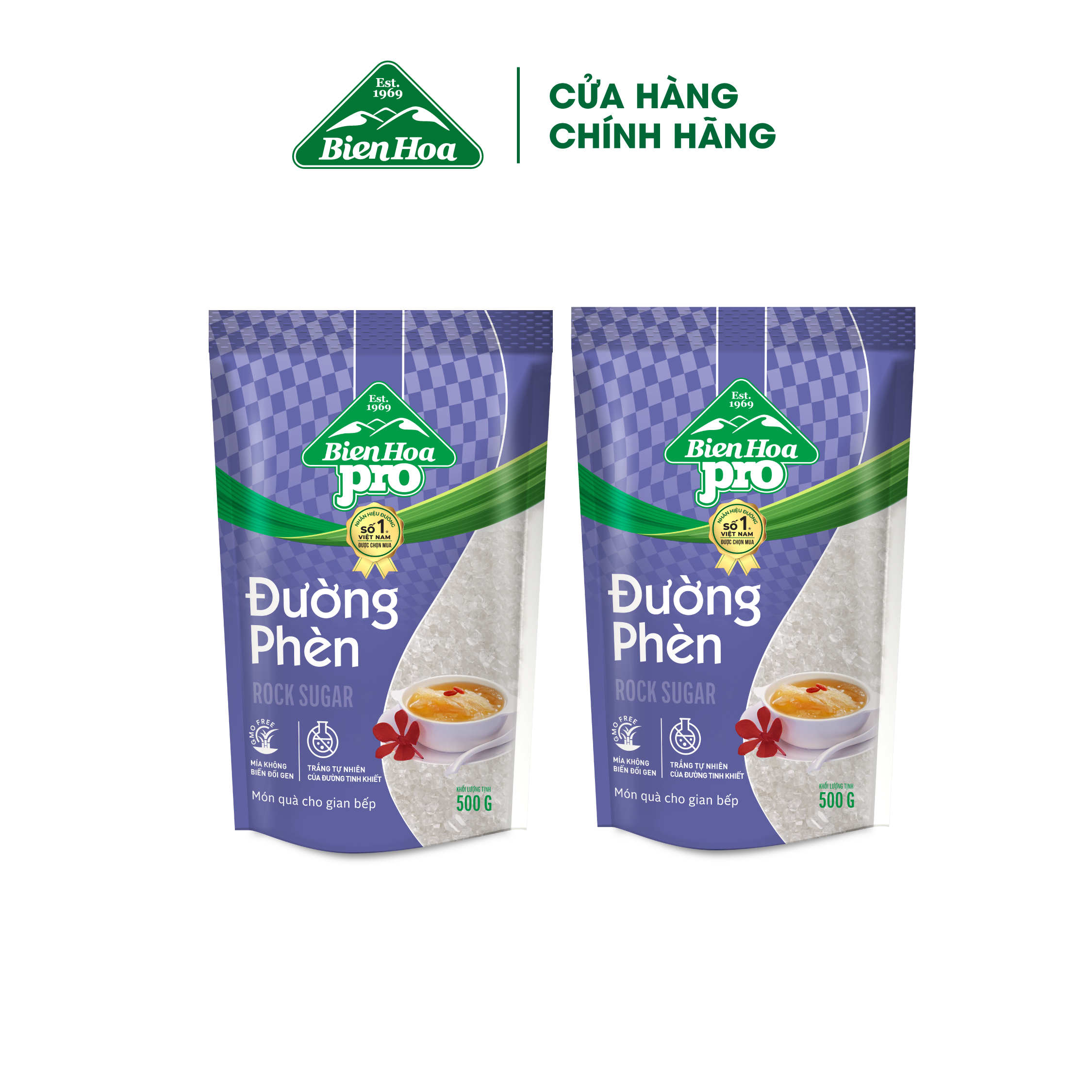Mô tả Combo 2 Túi Đường Phèn Biên Hòa Pro 500 Gram/túi - 2