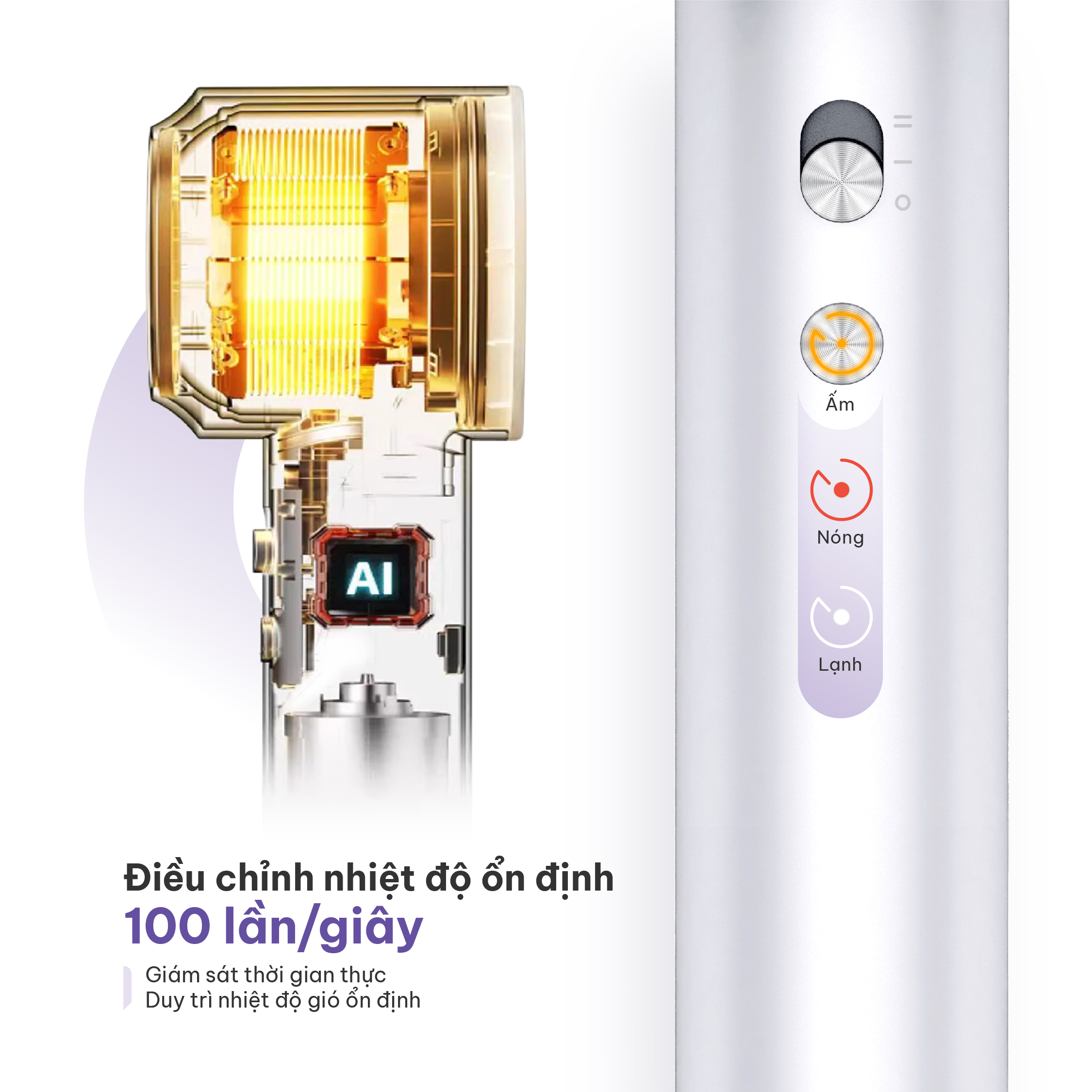 Mô tả Máy sấy tóc ion âm tốc độ cao Masuto SkyIon, bảo vệ tóc không bị quá nhiệt, bảo hành 24 tháng - 8