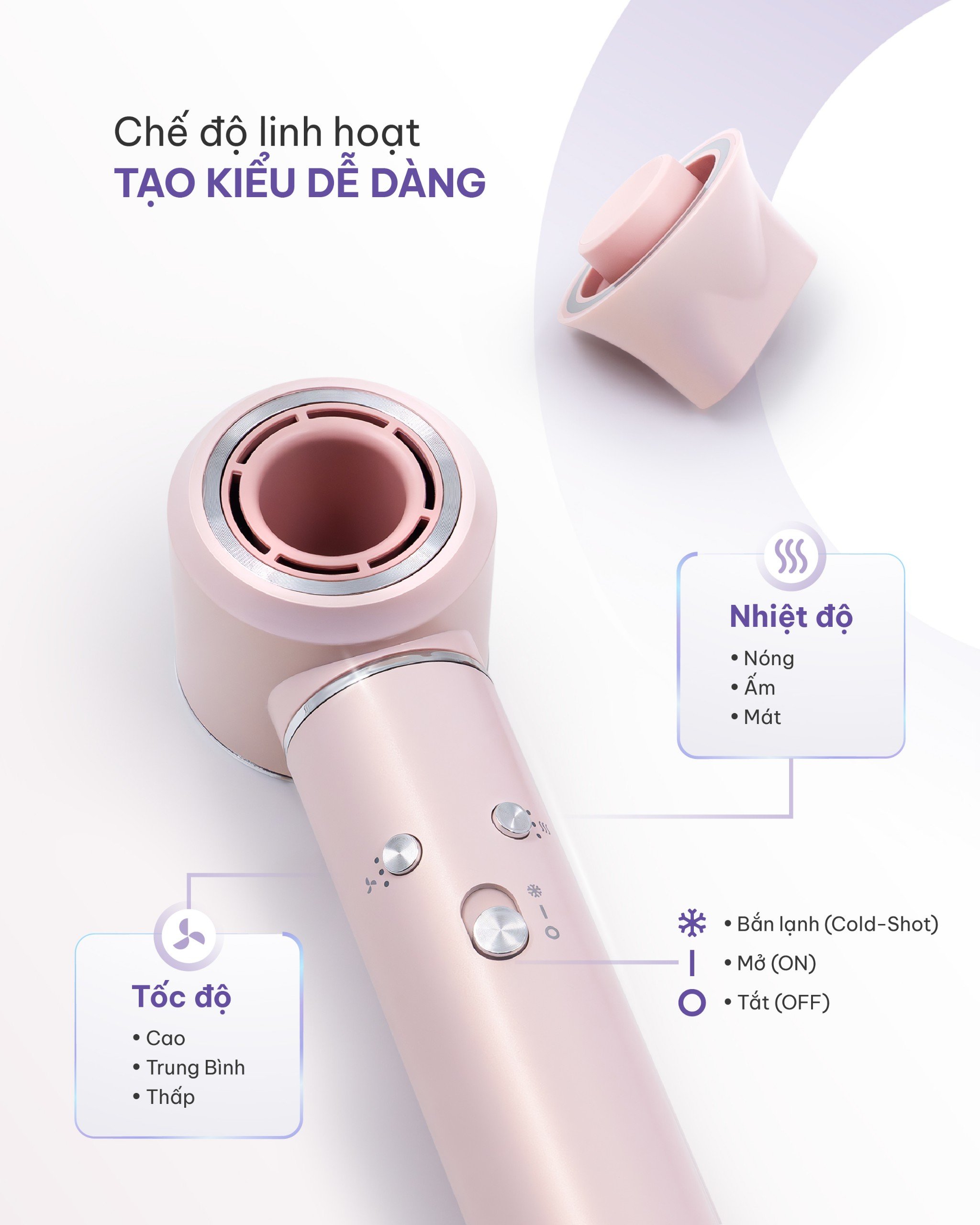 Mô tả Máy sấy tạo kiểu tóc 5in1 ion âm Masuto AirStyler 2 chiều nóng lạnh tạo kiểu bảo vệ tóc bảo hành 24 tháng - 1